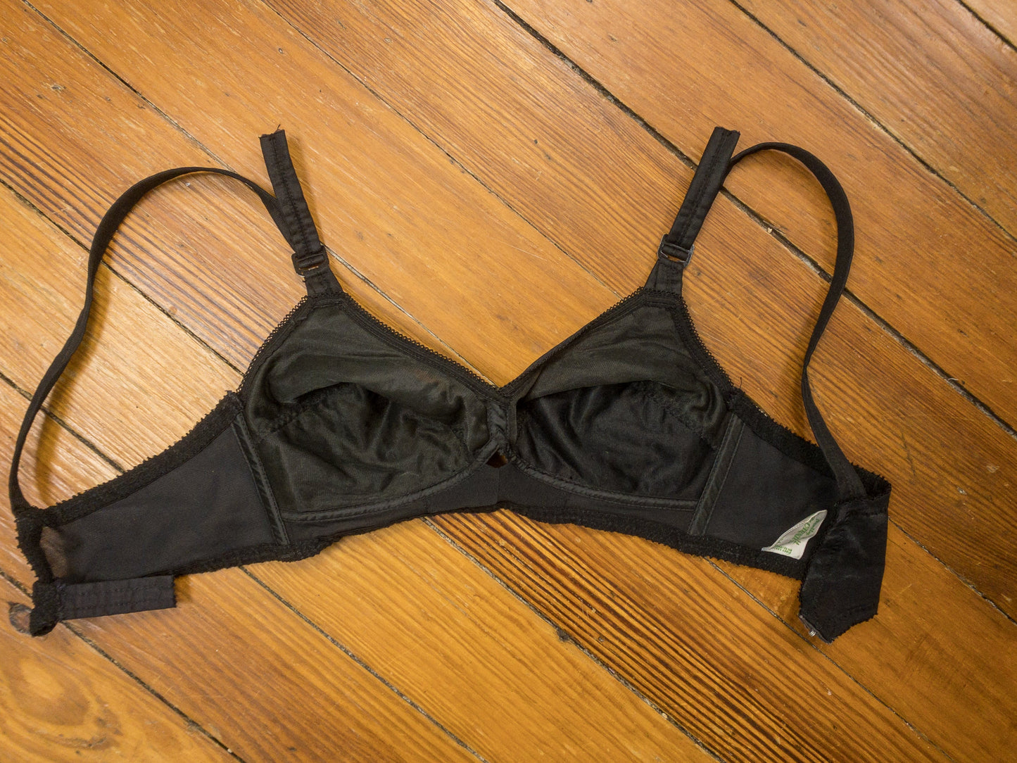 60's Black Bullet Bra | XS/S