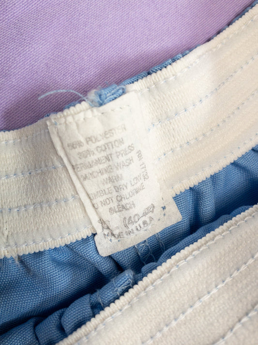 70's Baby Blue High Waist Gym Short | M/L/XL