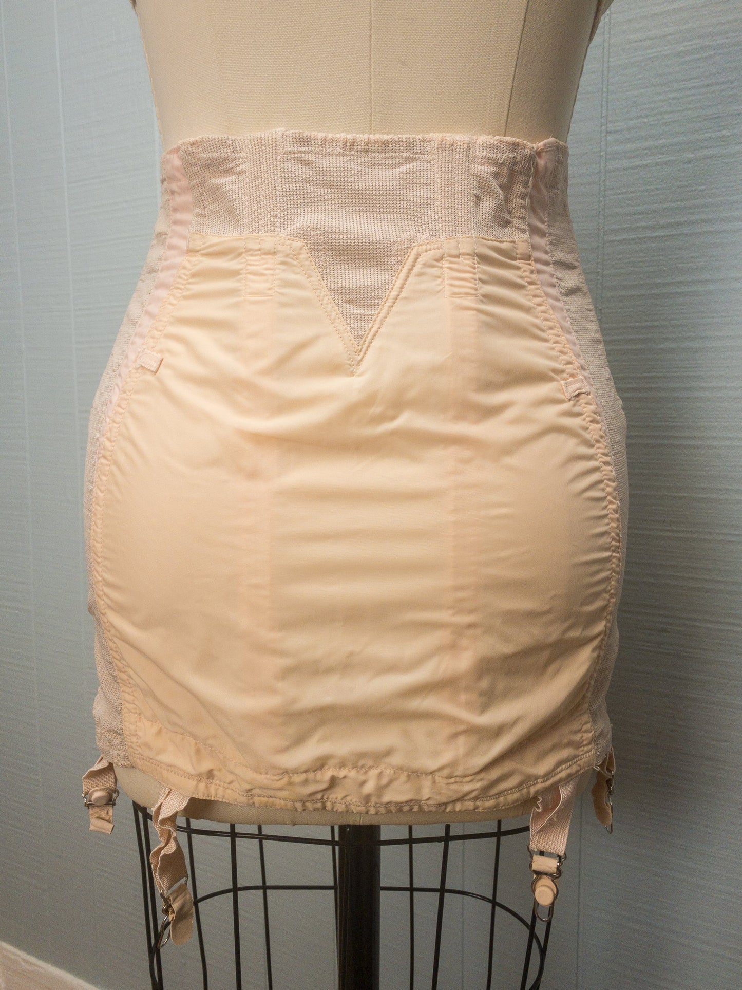 40's 50's Peach Pink Nemo Zip Girdle
