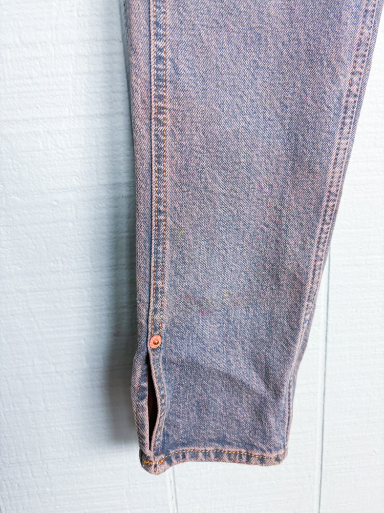 Polo Ralph Lauren Pink Overdye Button Fly Skinny Jeans