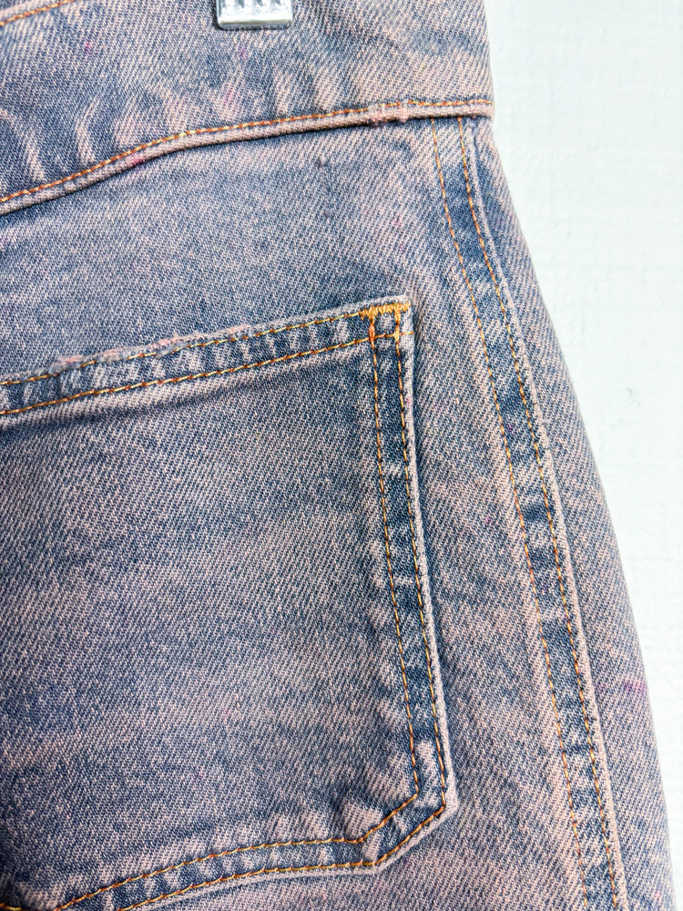 Polo Ralph Lauren Pink Overdye Button Fly Skinny Jeans
