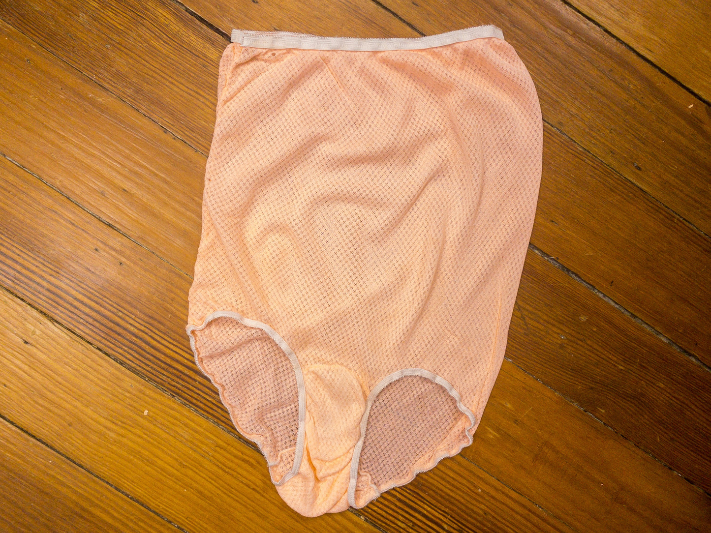 60's Coral Eyelet High Waist Underwear