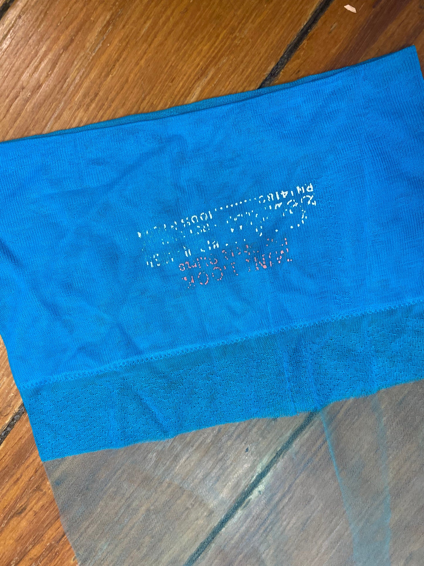 60's Thigh High Electric Blue Stockings
