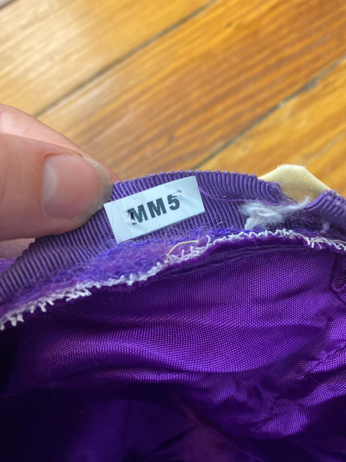 50's/60's "Marvelous Mrs. Maisel" Purple Plaid Mohair Wool Scottish Tam Beret