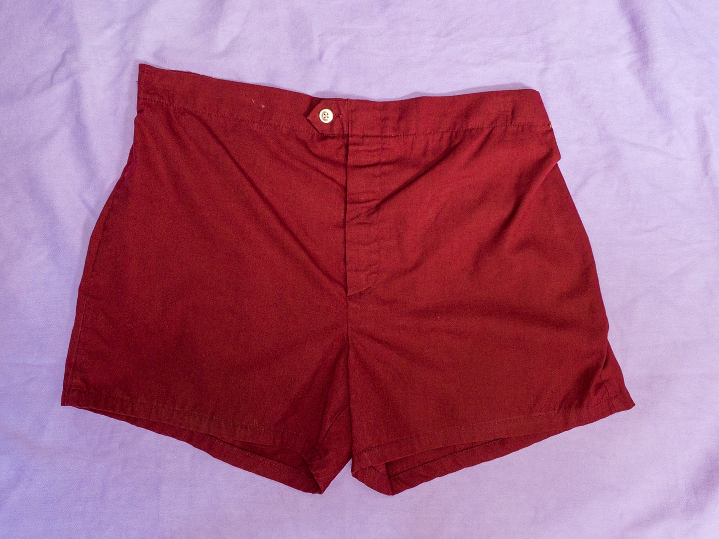 60's Maroon Swim Trunks | L/XL