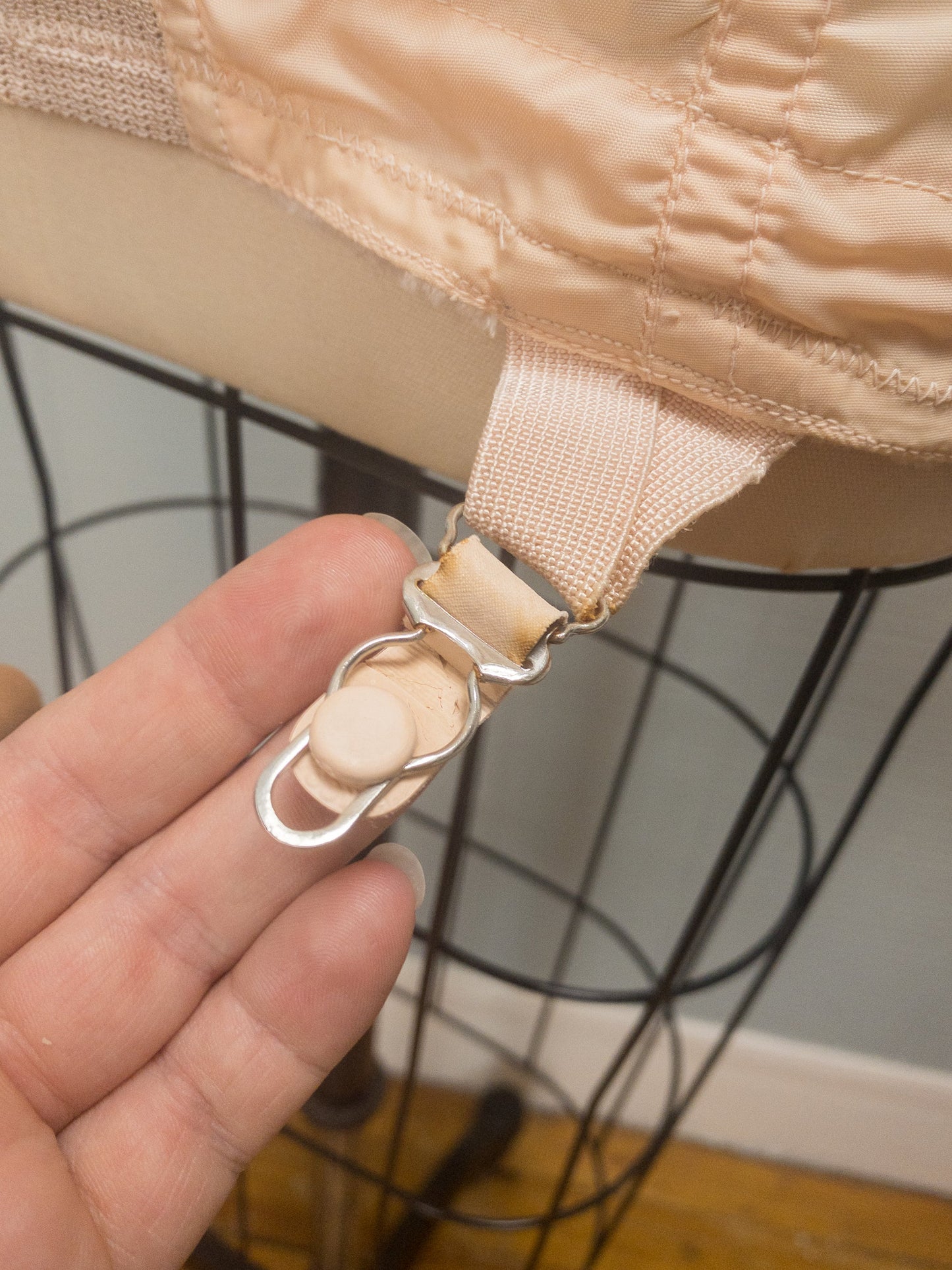 40's 50's Peach Pink Nemo Zip Girdle