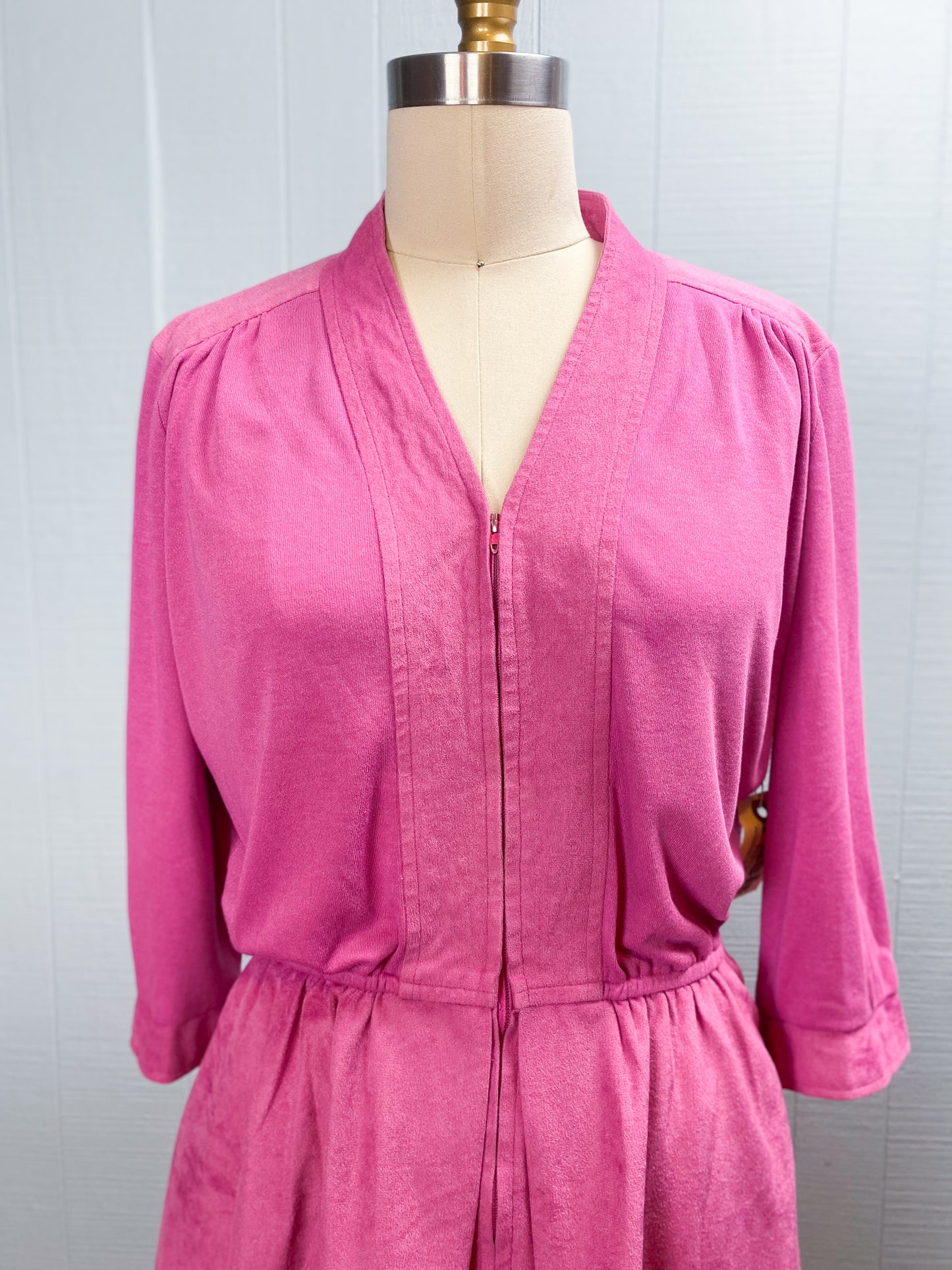 80's Pink Suedette Dress