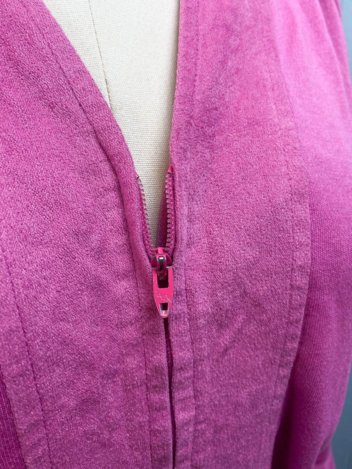 80's Pink Suedette Dress
