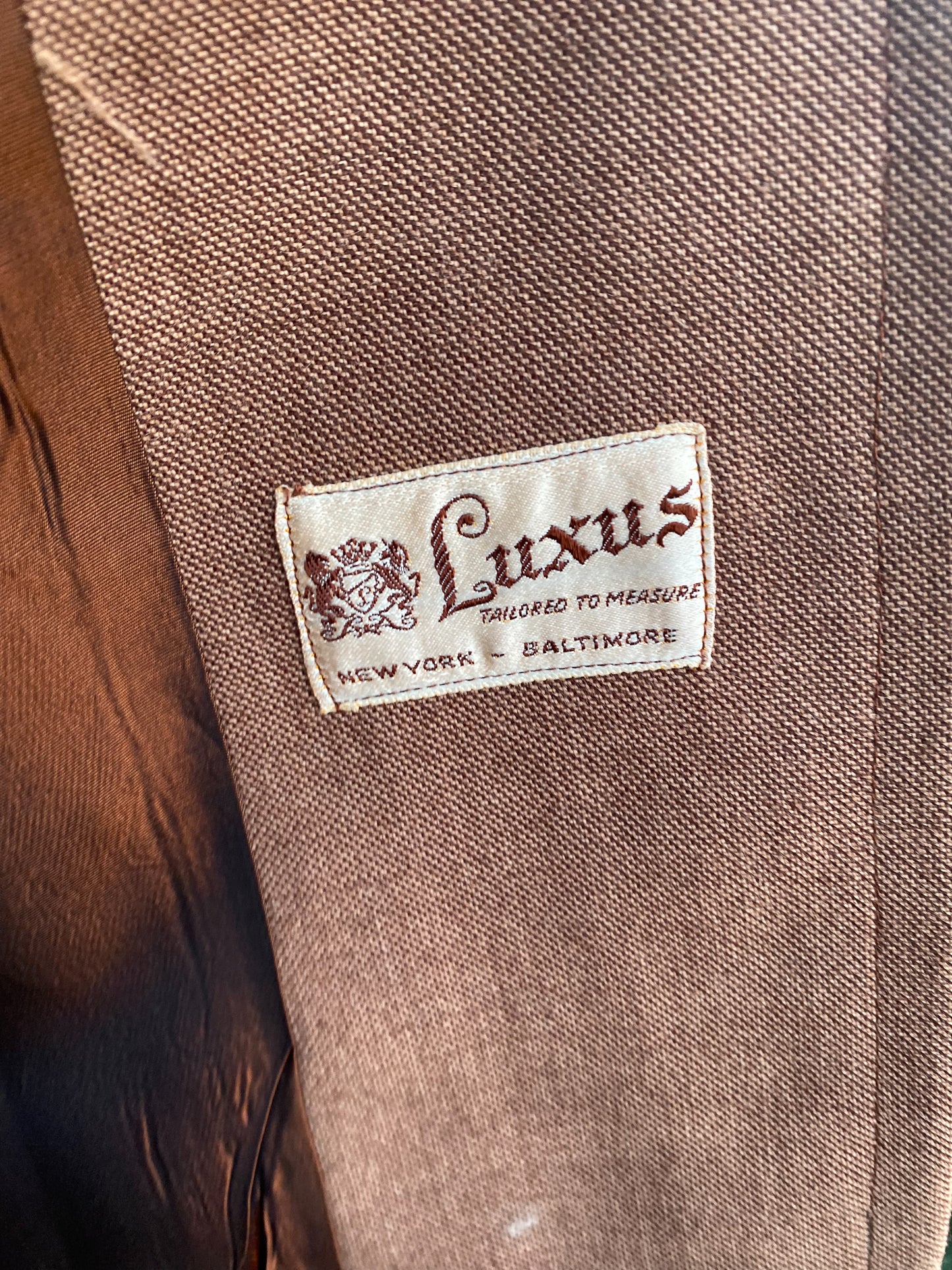 50's Four Button Revere Collar Warm Brown Blazer | L/XL
