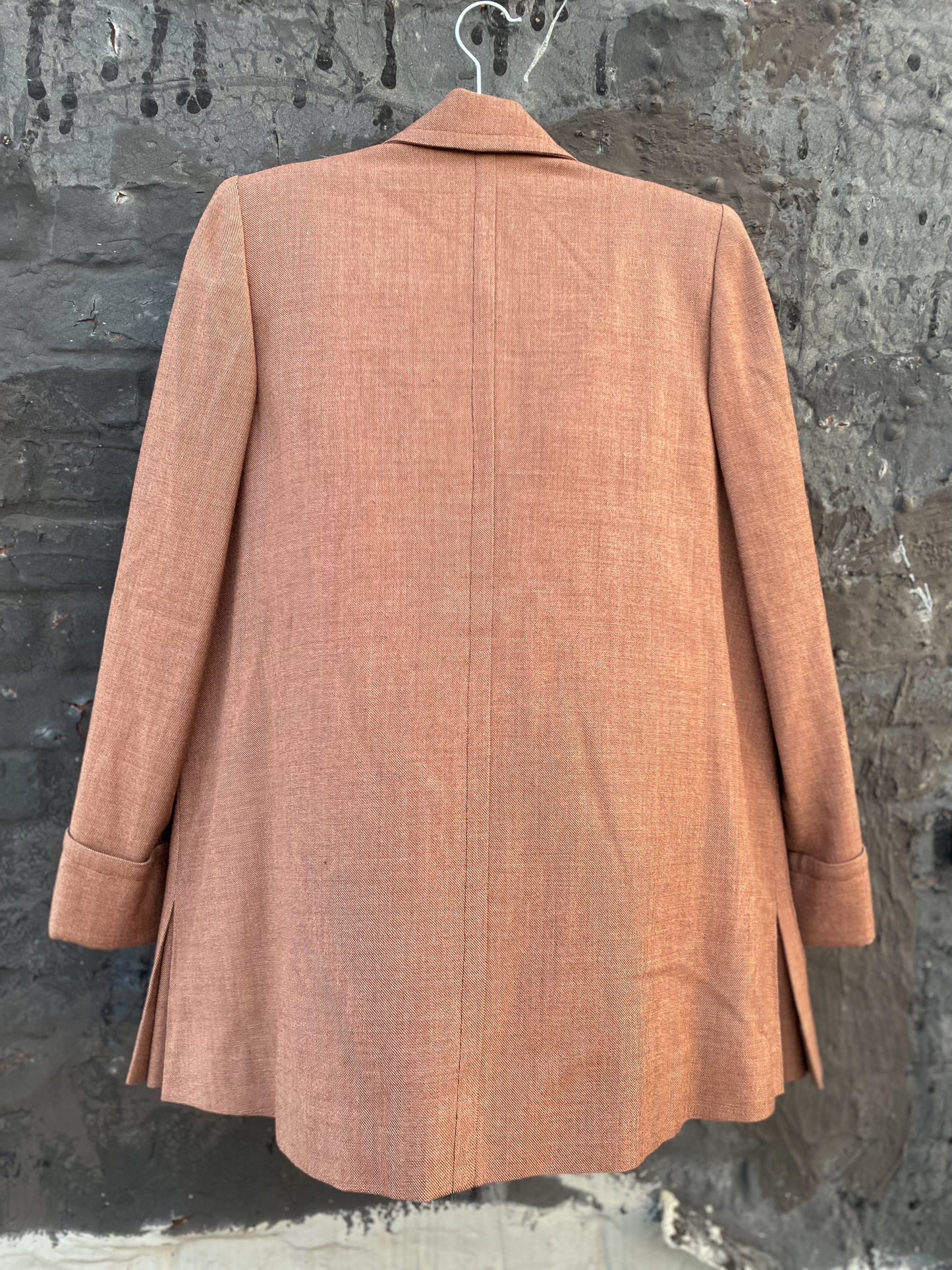 50's Four Button Revere Collar Warm Brown Blazer | L/XL
