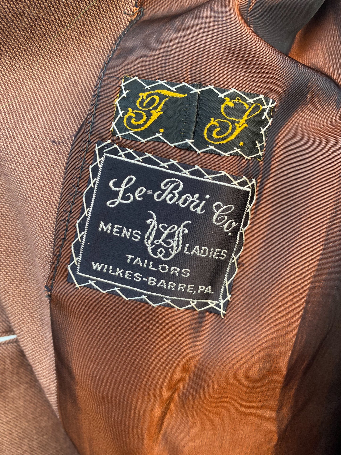 50's Four Button Revere Collar Warm Brown Blazer | L/XL