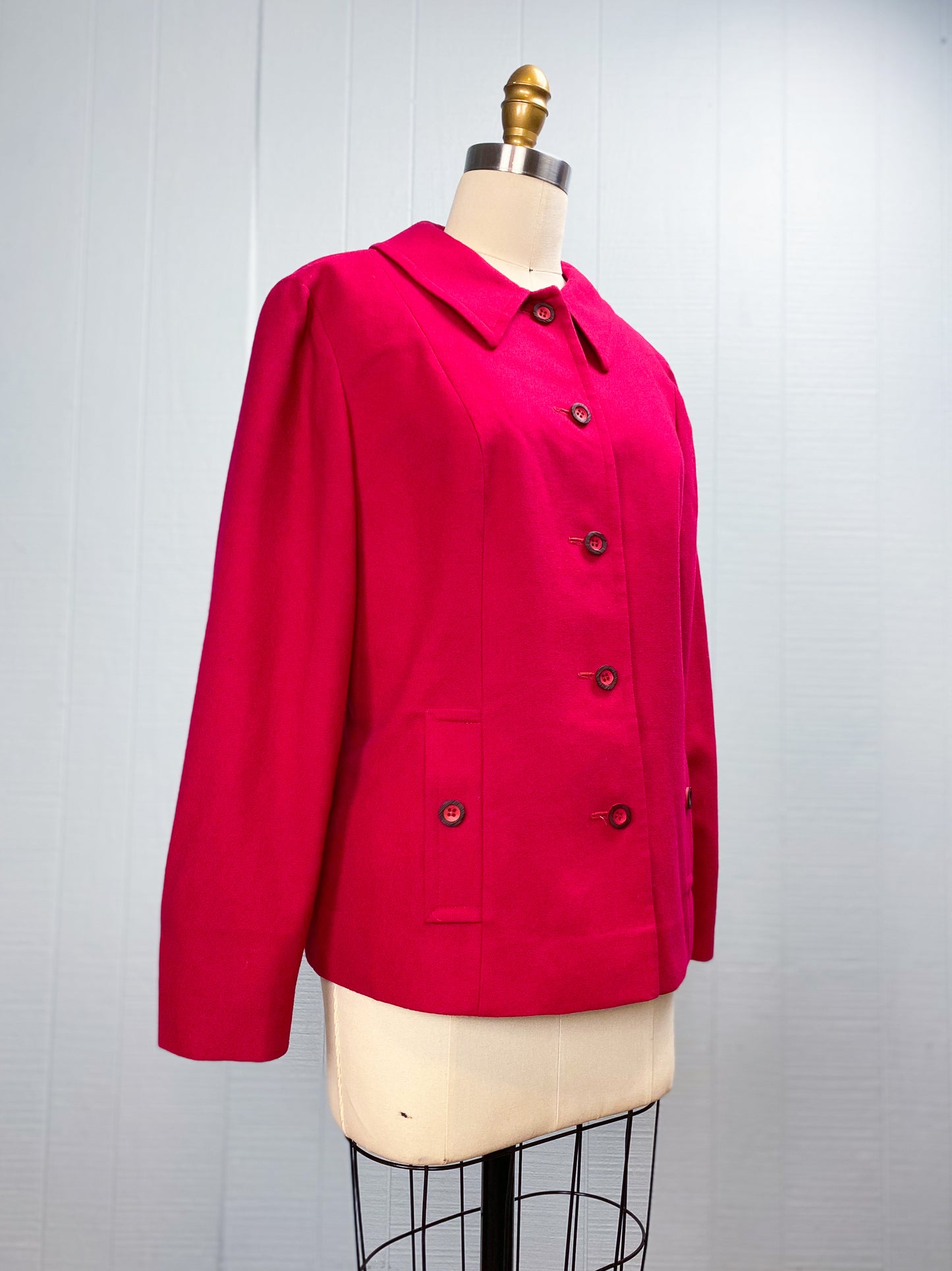 Magenta Pink Pendleton Blazer | L