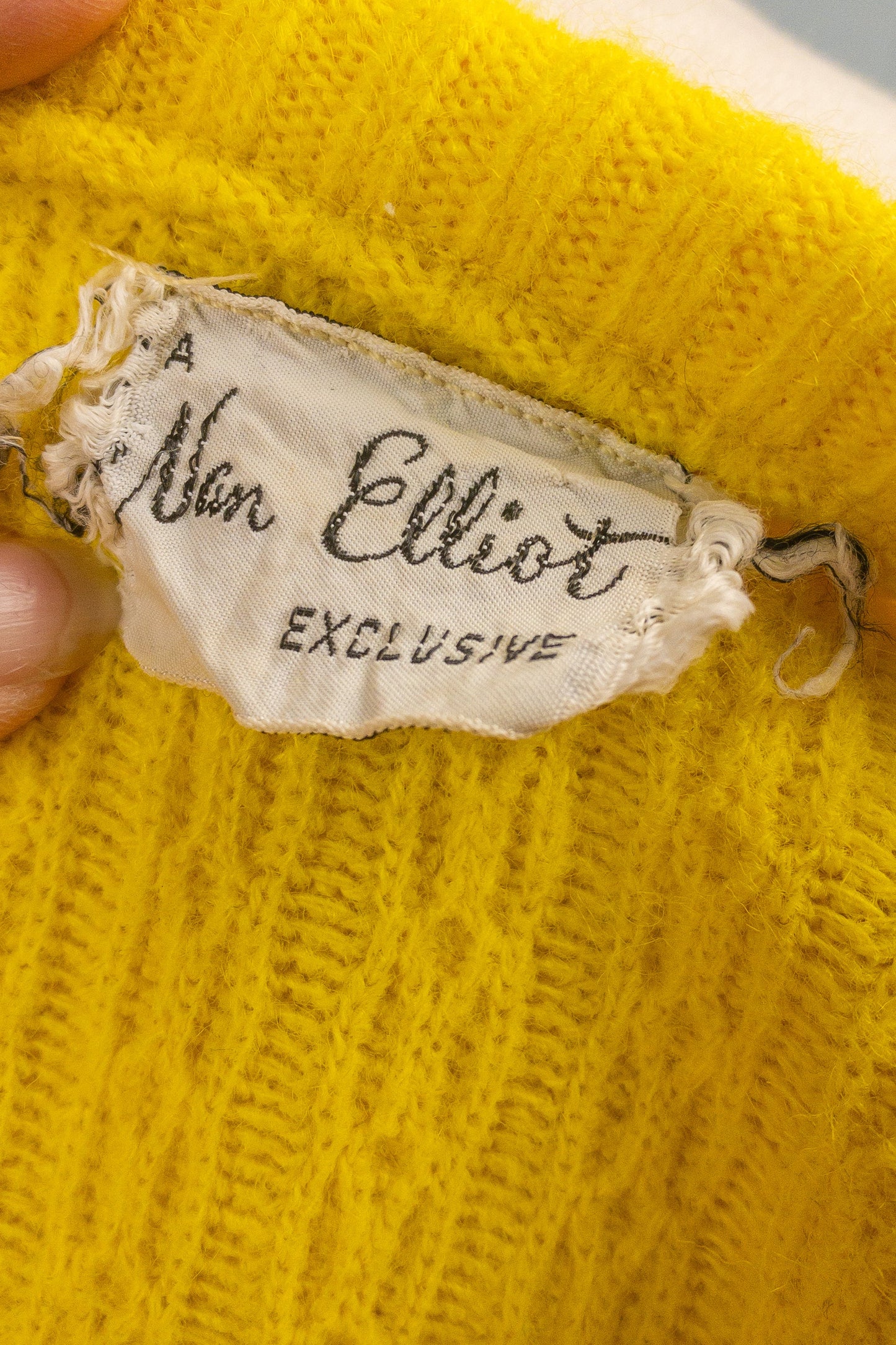 60's Canary Yellow Sweater | XS/S