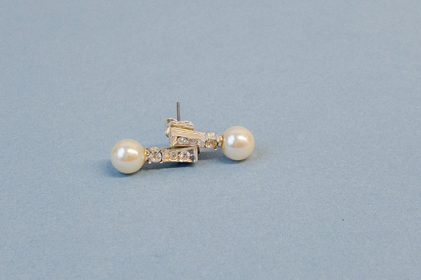 Rhinestone & Pearl Earrings