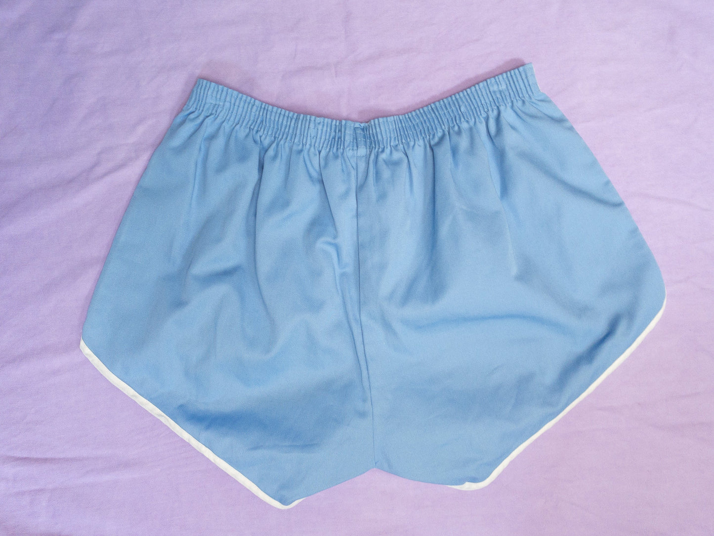 70's Baby Blue High Waist Gym Short | M/L/XL