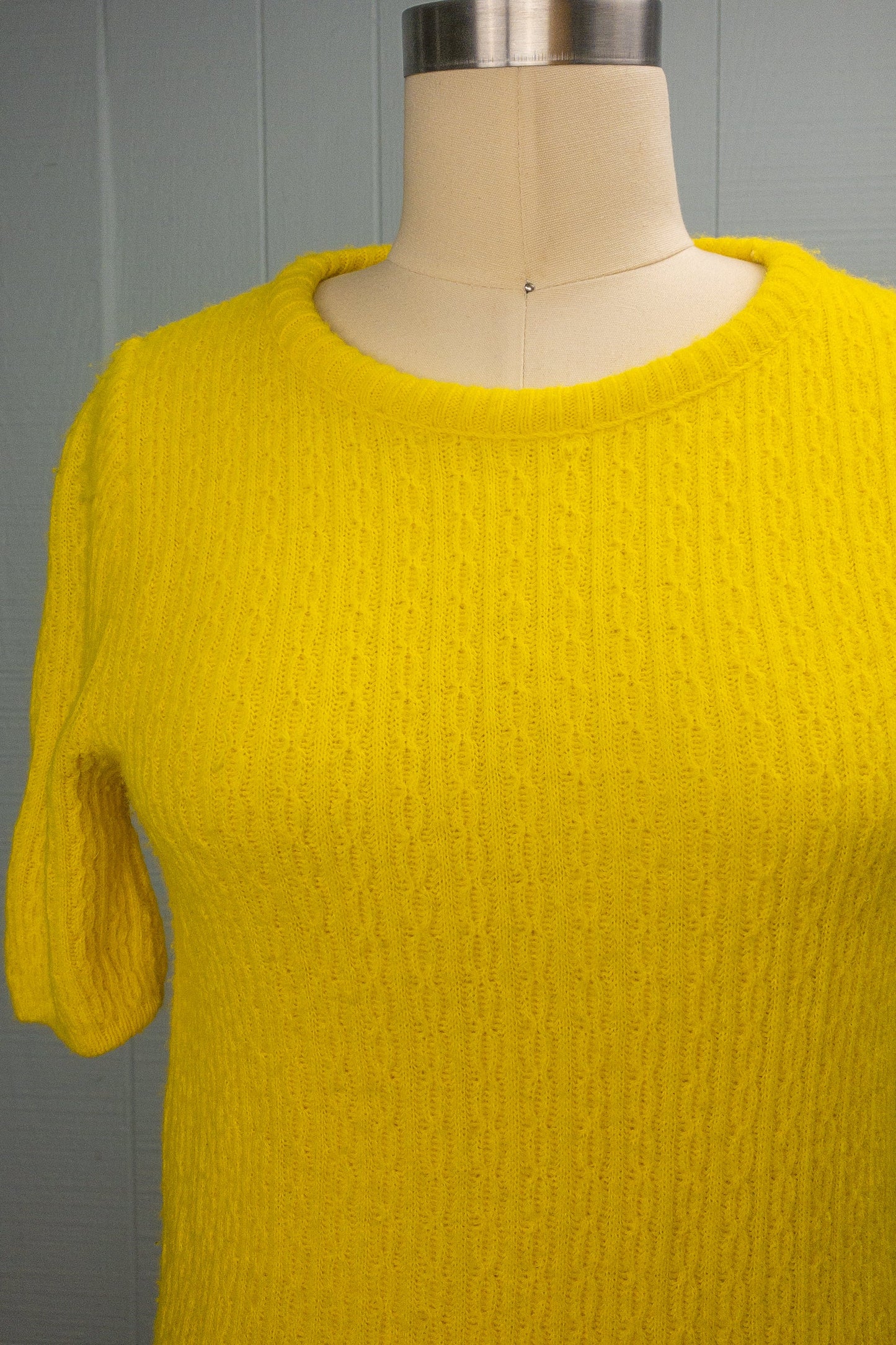 60's Canary Yellow Sweater | XS/S