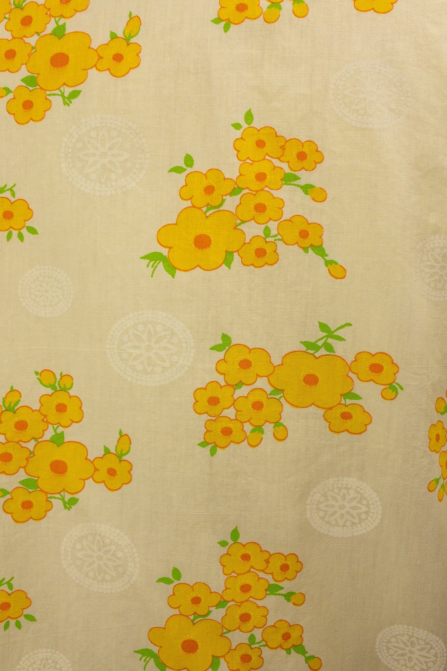 60's Yellow Daisy Chain Blouse | M/L