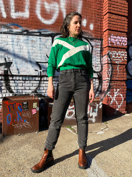 Faded & Busted Black 80s 90s Jeans | W28