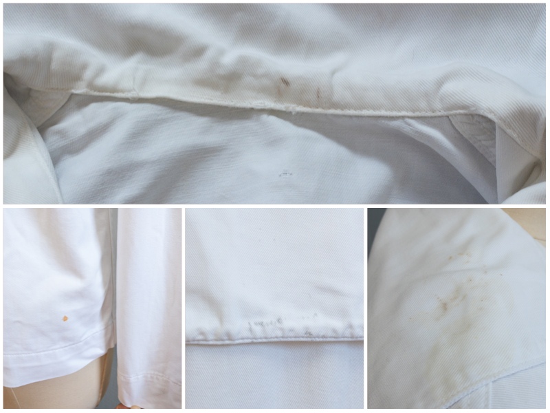 60s White Sailor Patched Top