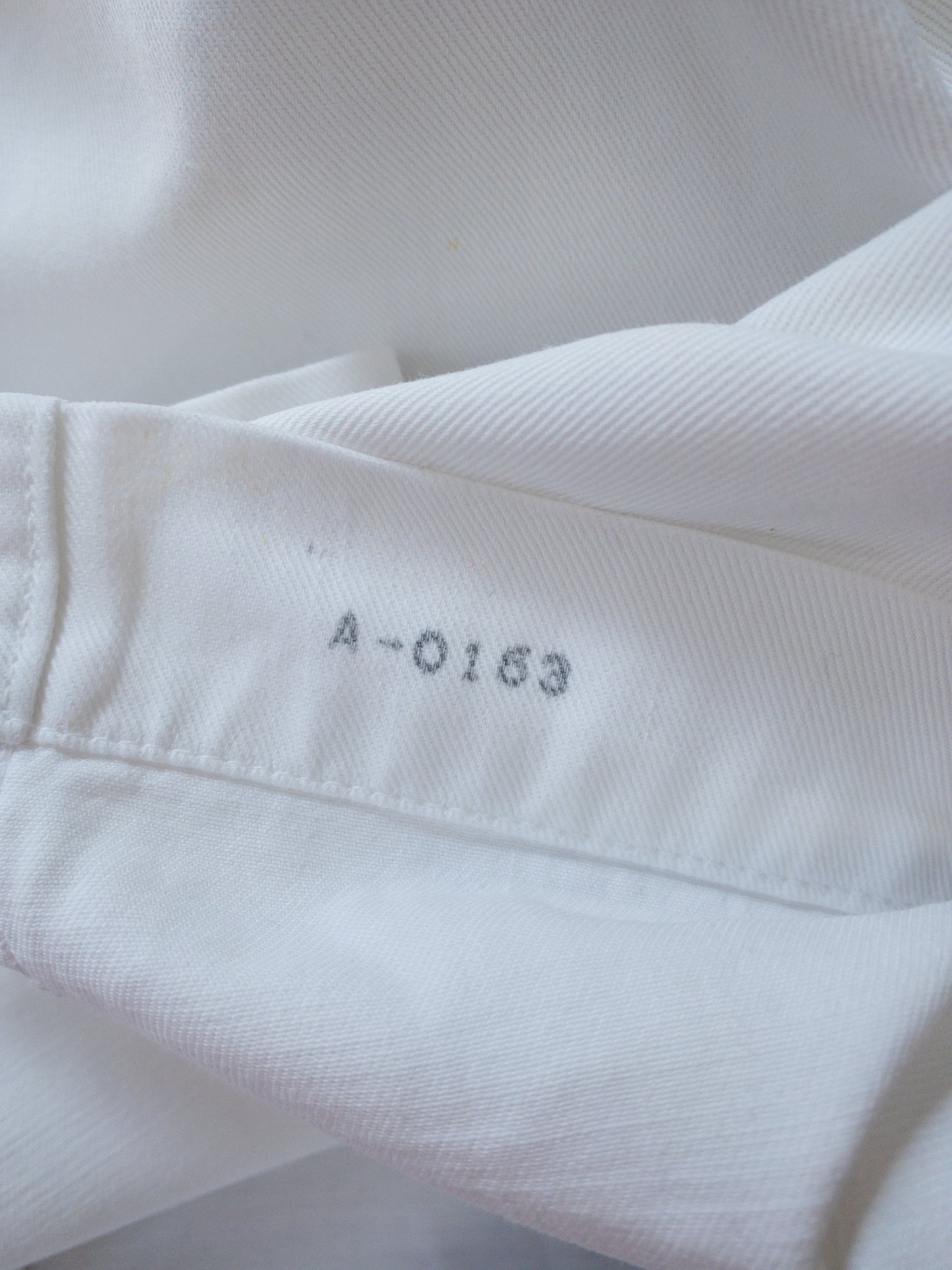 60s White Sailor Patched Top