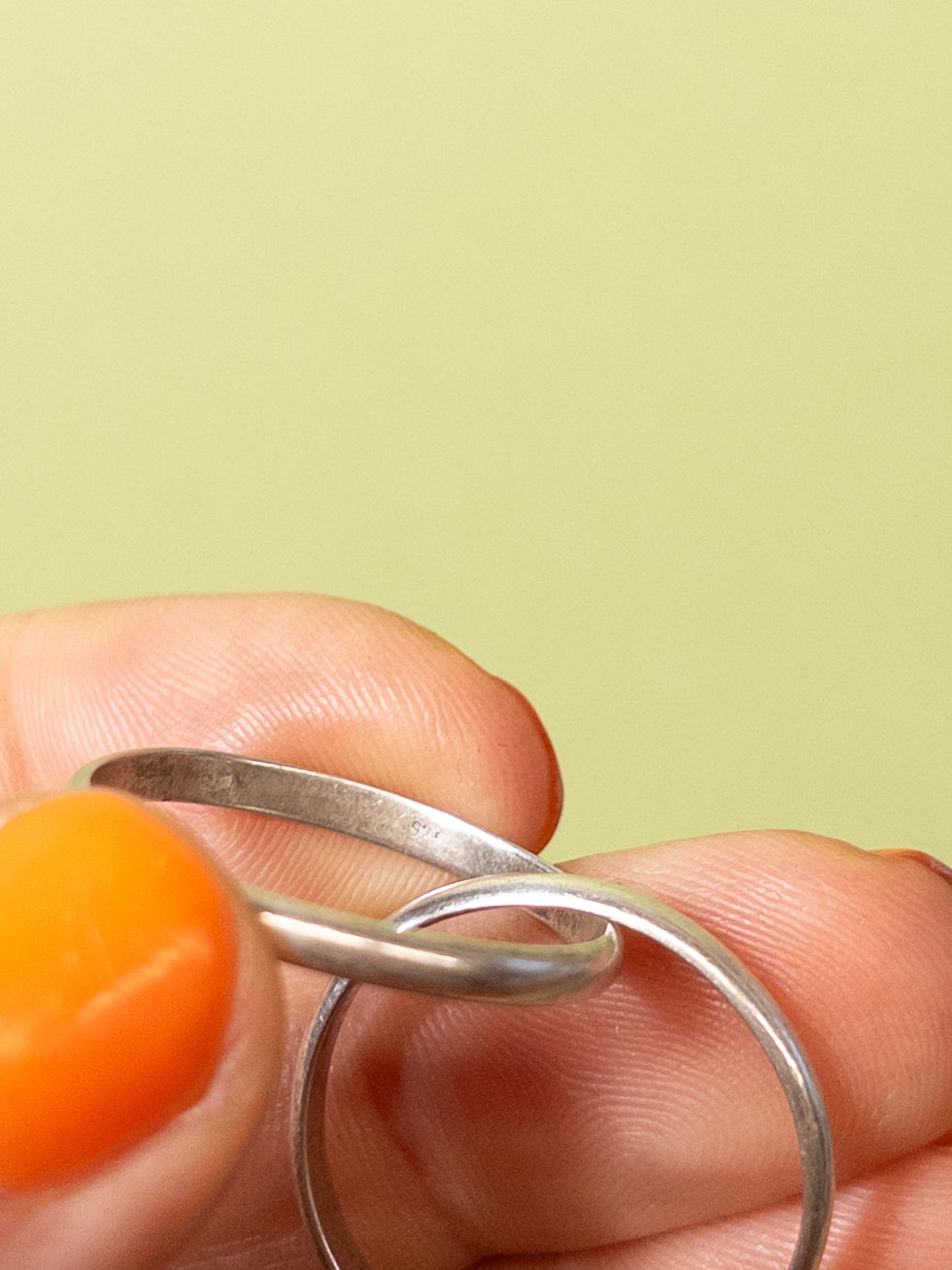 Sterling Silver Interlocked Multi Band Ring Sz 10