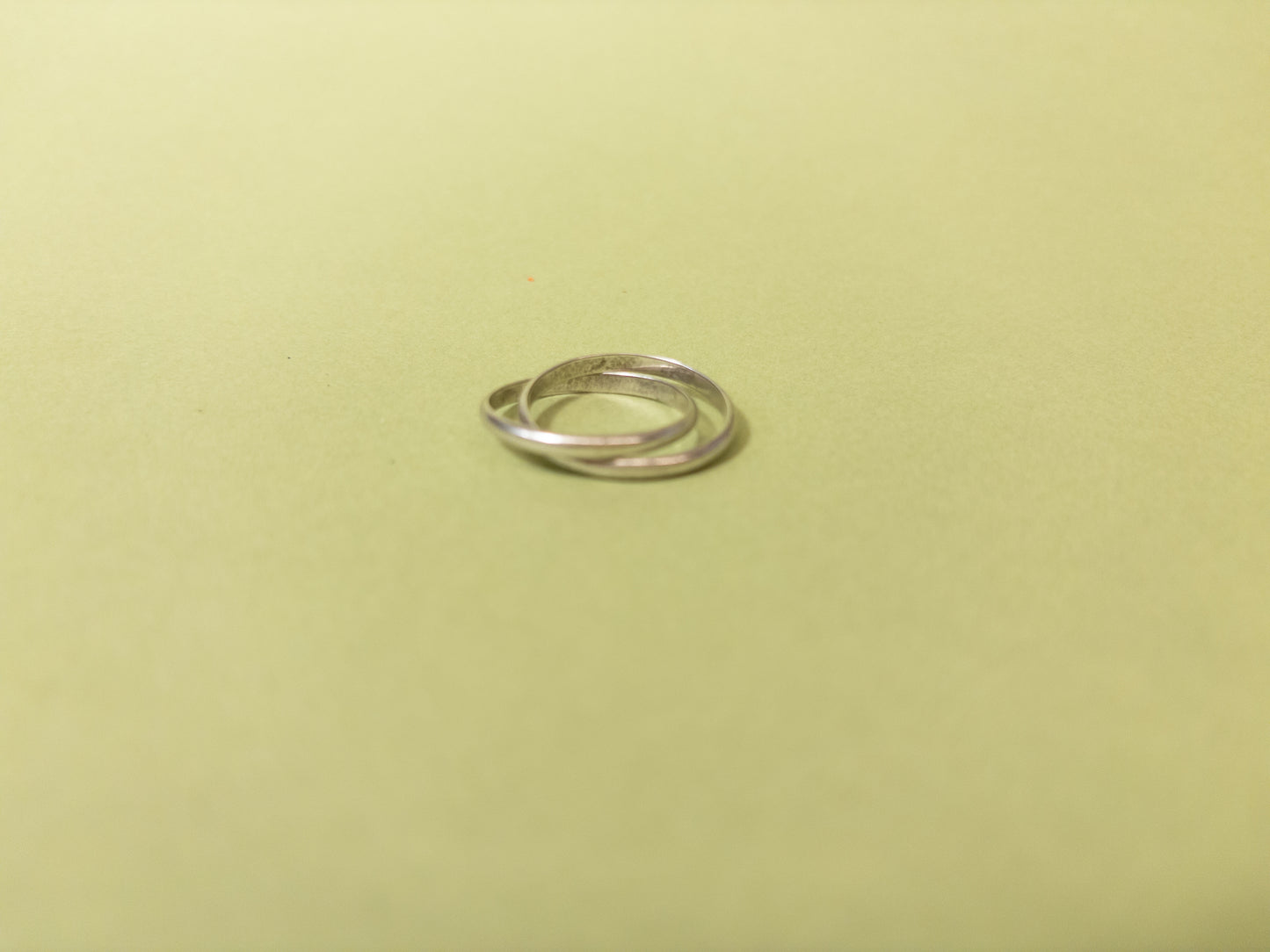 Sterling Silver Interlocked Multi Band Ring Sz 10