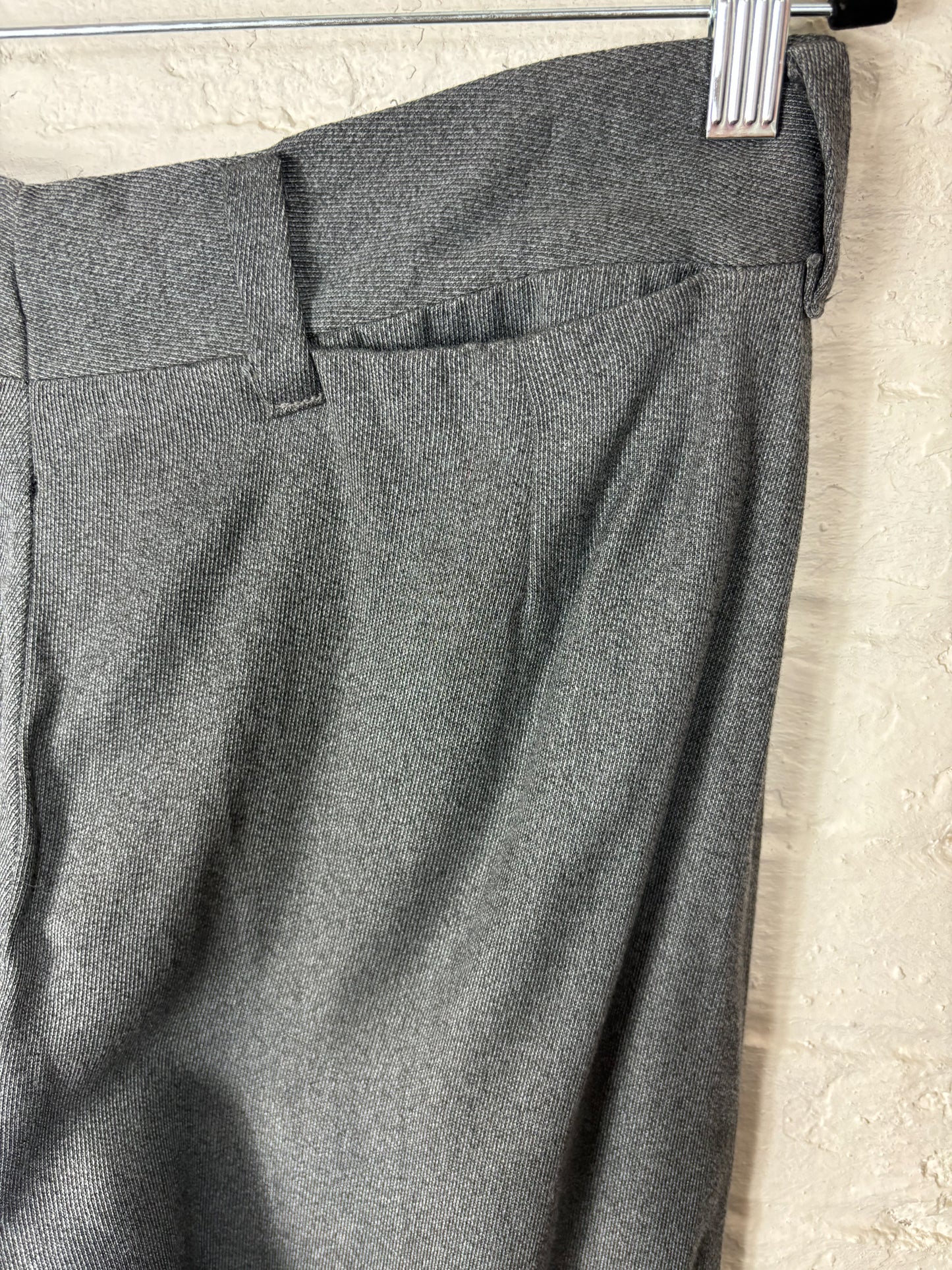 70's Grey Twill "Flairs" Bell Bottom Trousers | M/L
