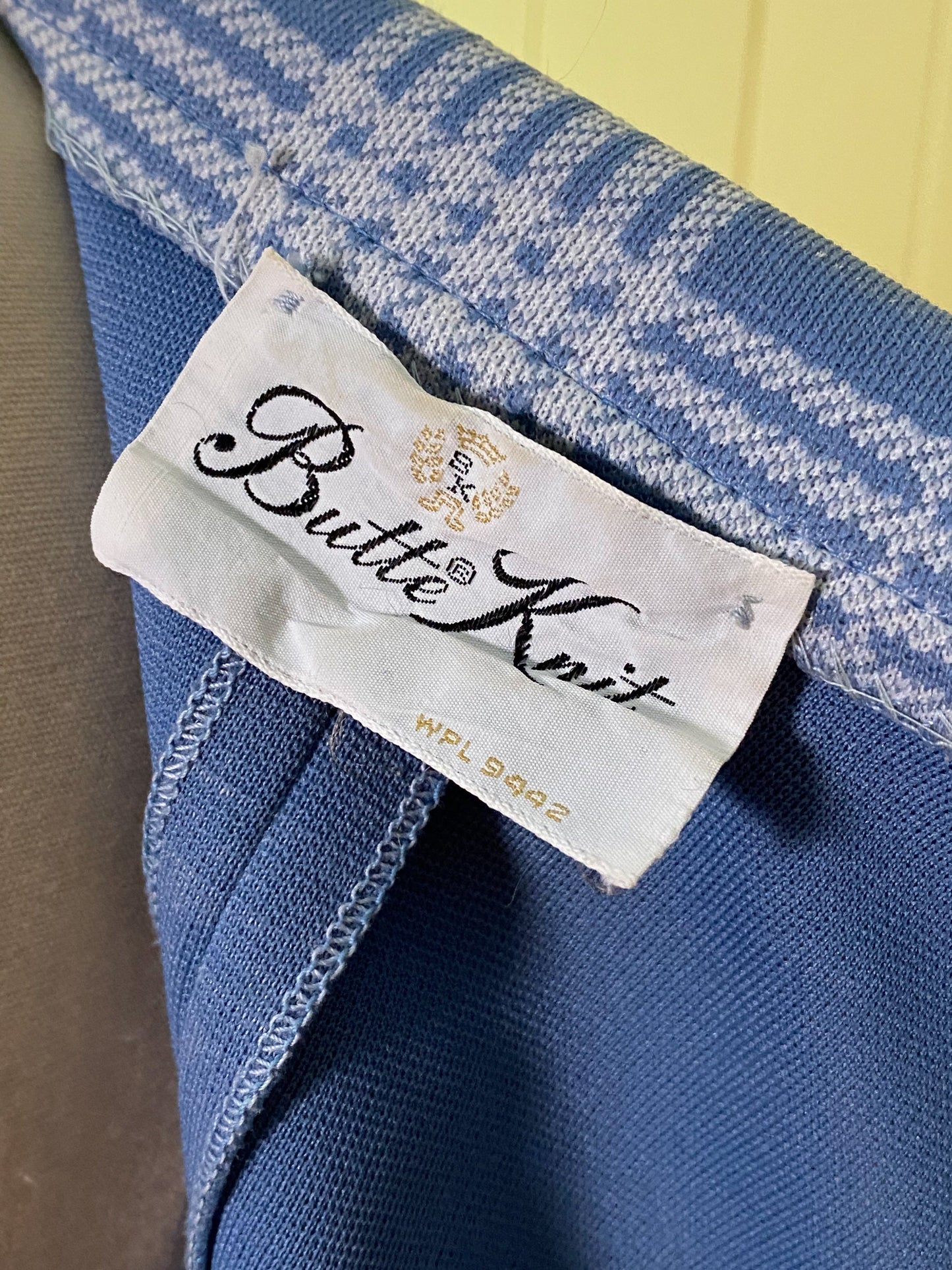 60s 70's Dusty Blue Jacket | S