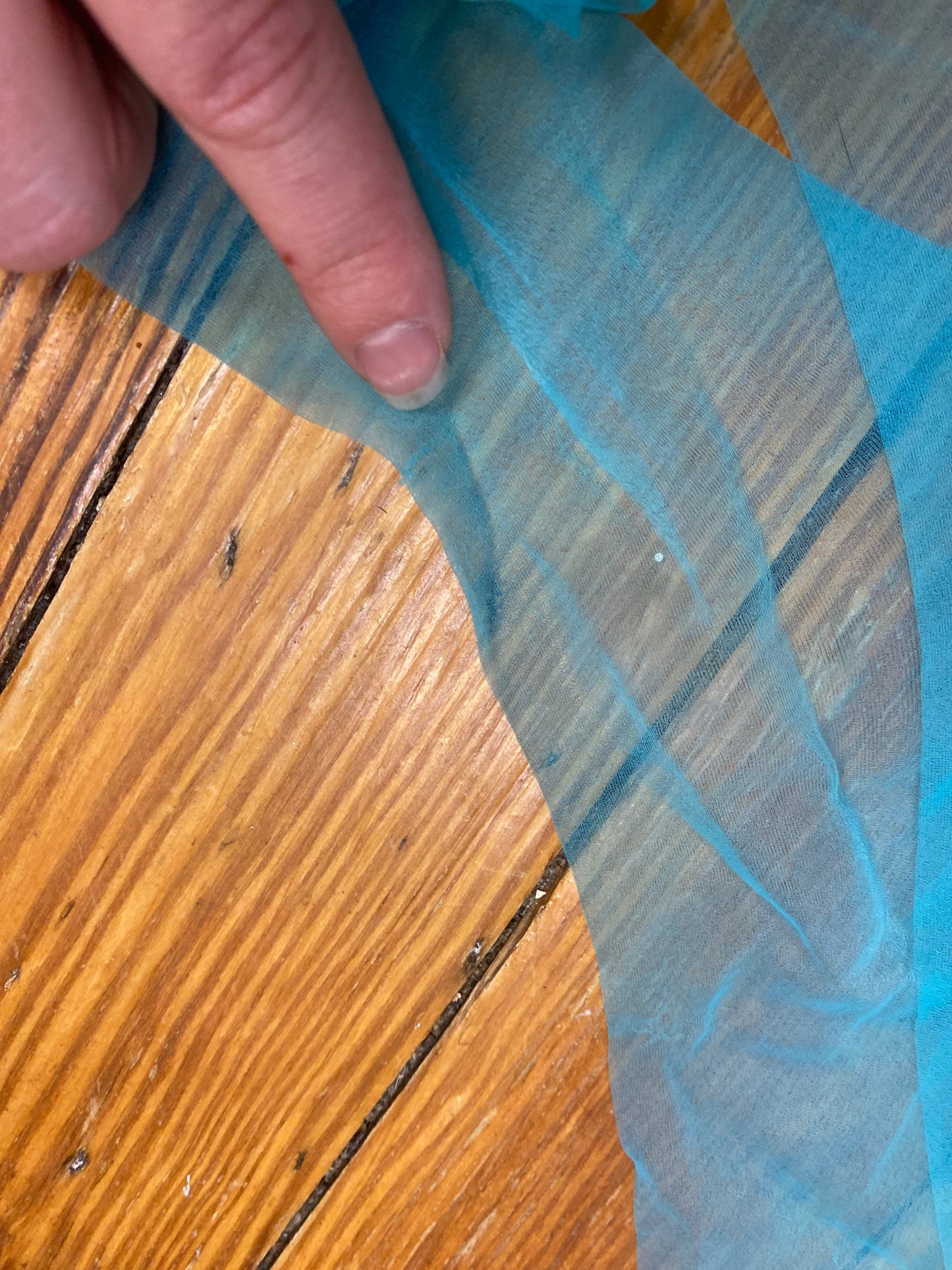 60's Thigh High Electric Blue Stockings