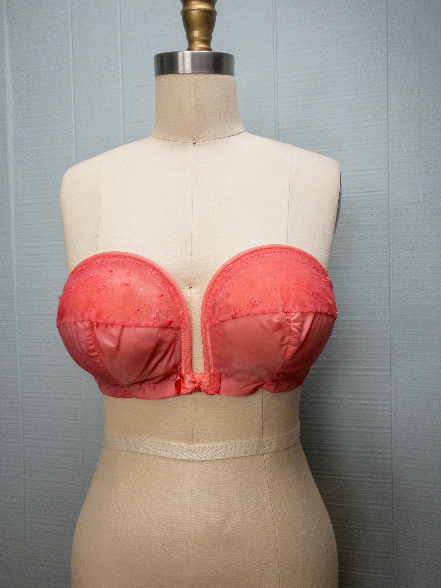 50's Barbie Pink Strapless Bullet Bra