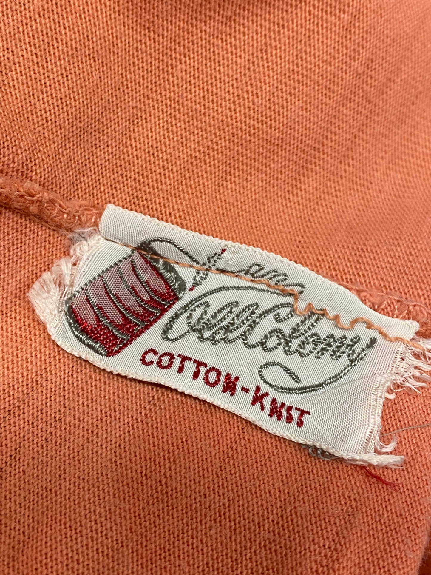 60's Peach Sleeveless Knit Tee | S/M