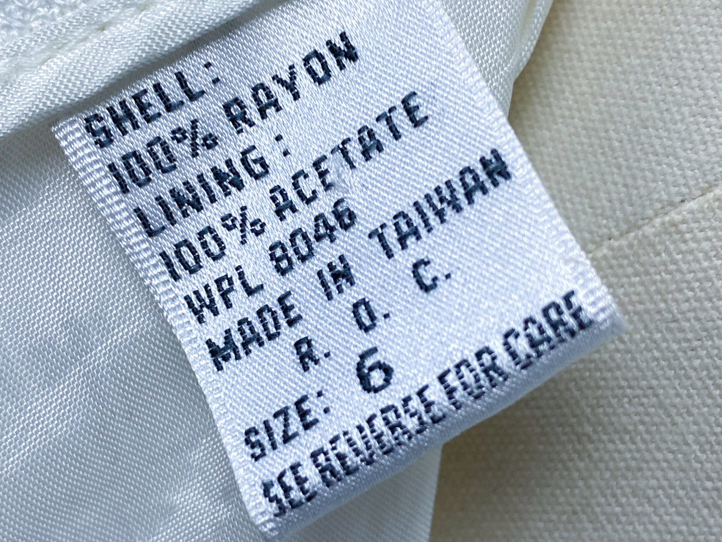 80s 90s Cream Texture Skirt | XS/S