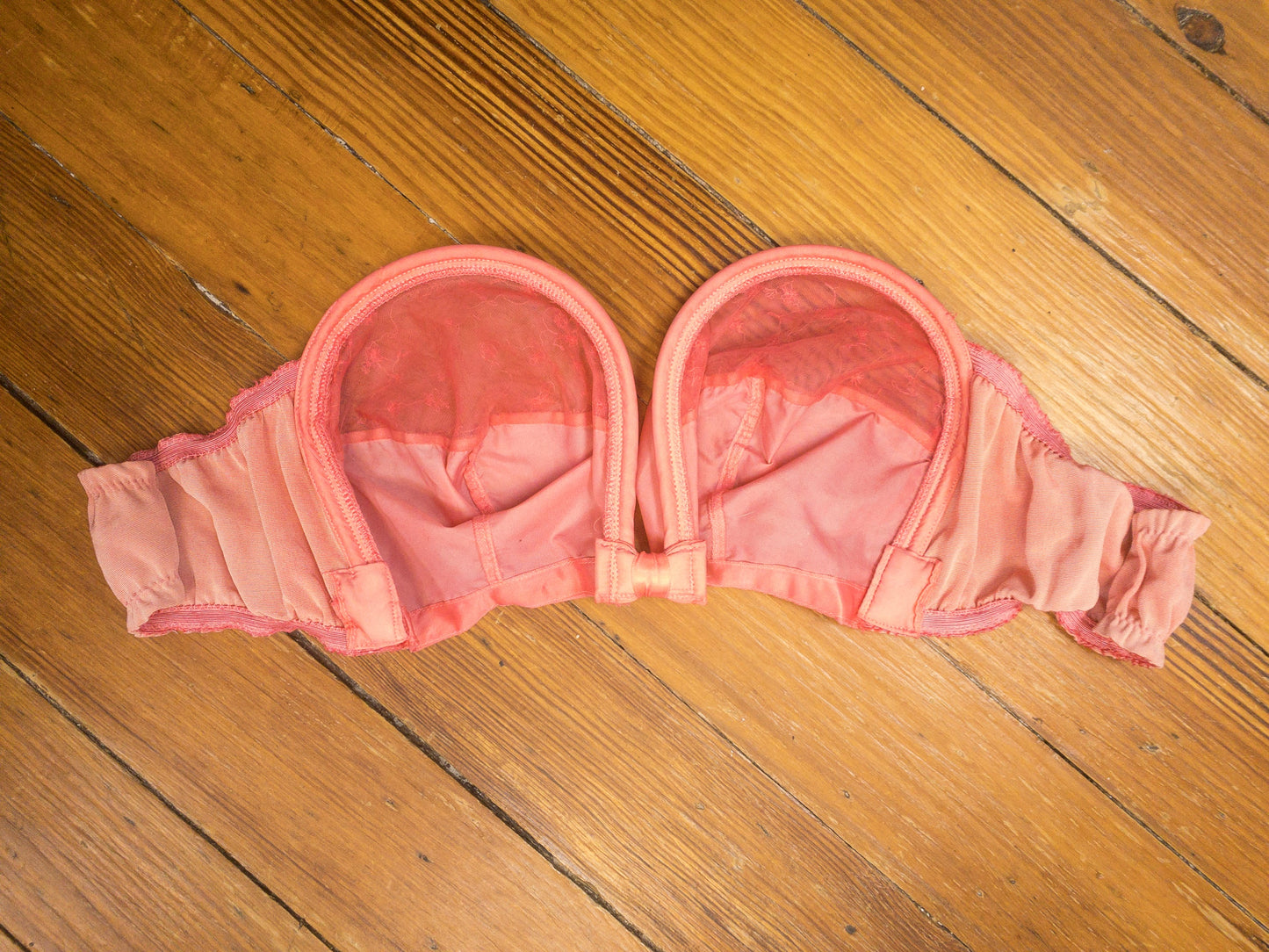 50's Barbie Pink Strapless Bullet Bra