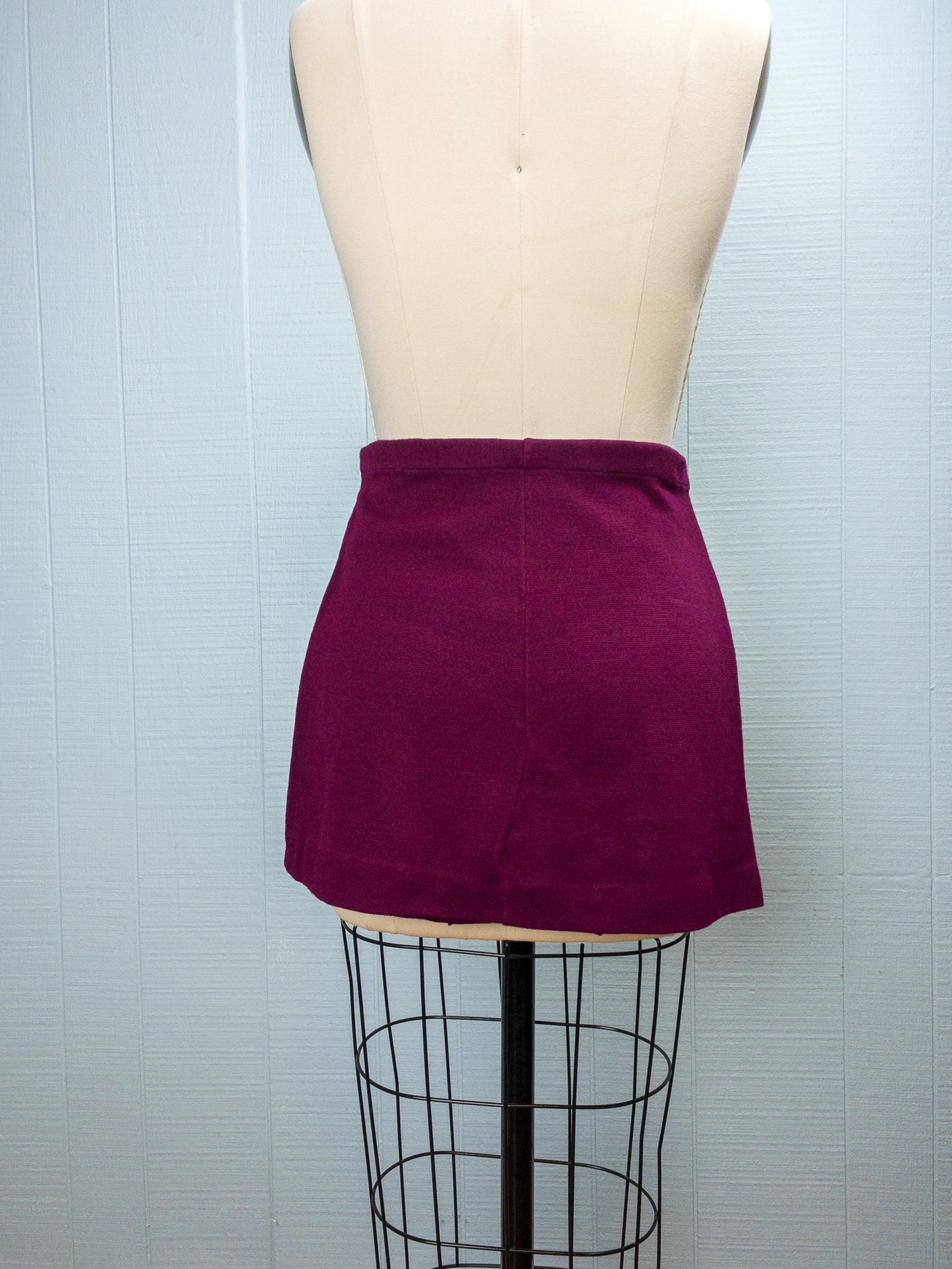60's 70's Wine Knit Skort