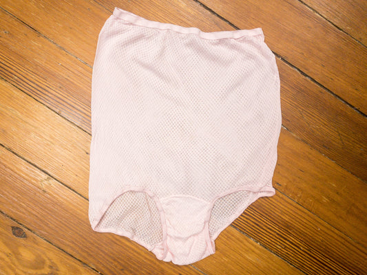 60's Baby Pink Eyelet High Waist Underwear