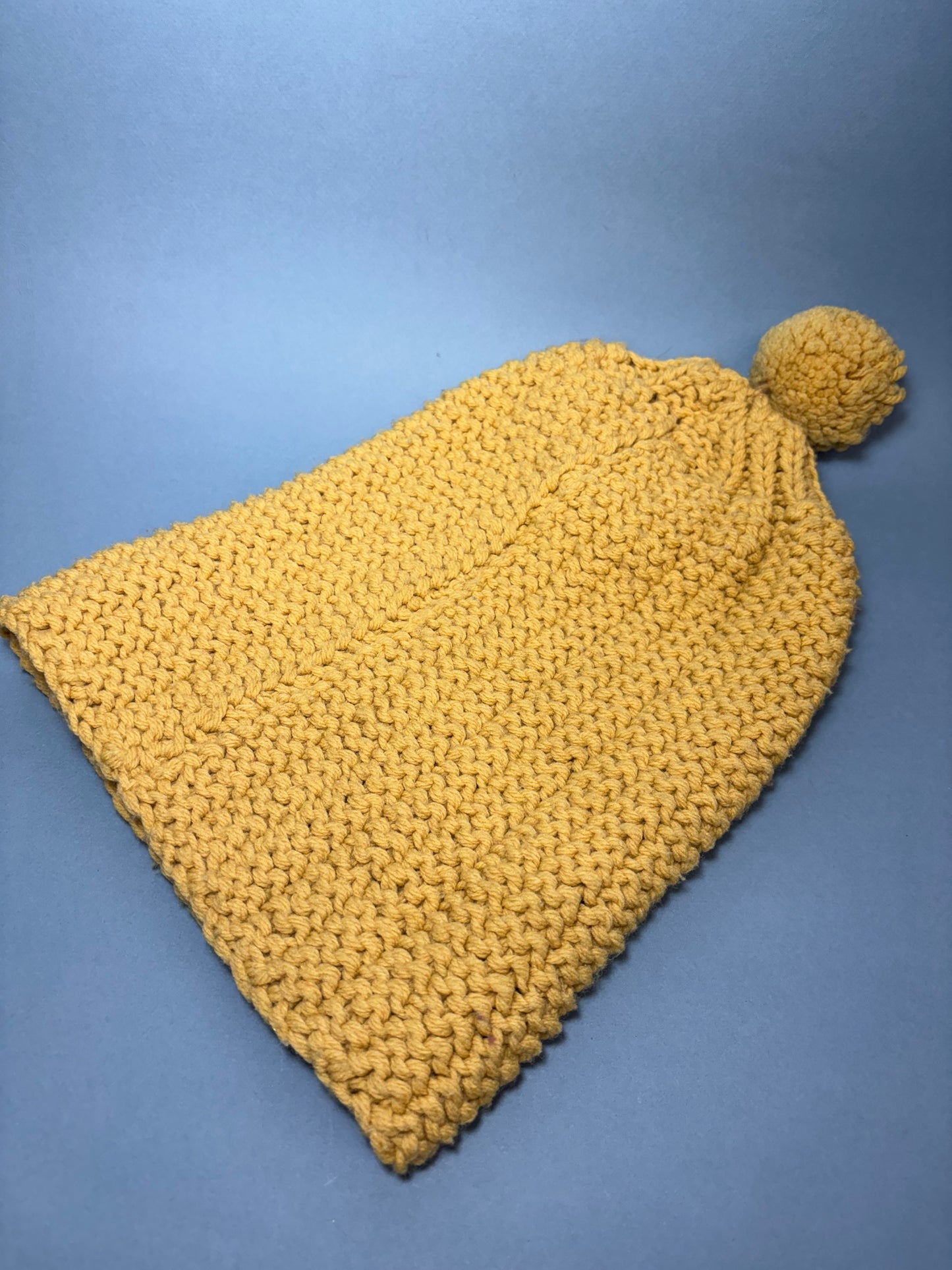 Vintage "Marvelous Mrs. Maisel" Sunshine Yellow Knit Winter Beanie