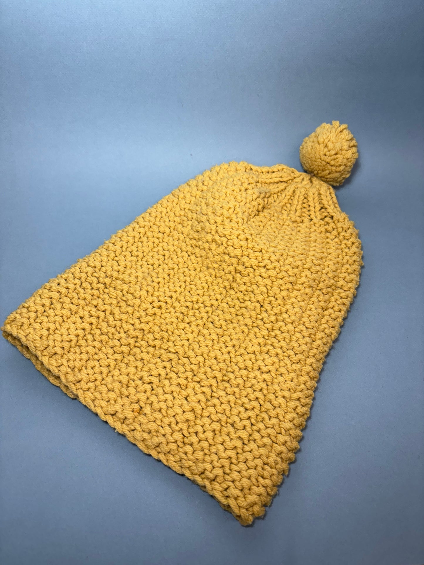 Vintage "Marvelous Mrs. Maisel" Sunshine Yellow Knit Winter Beanie