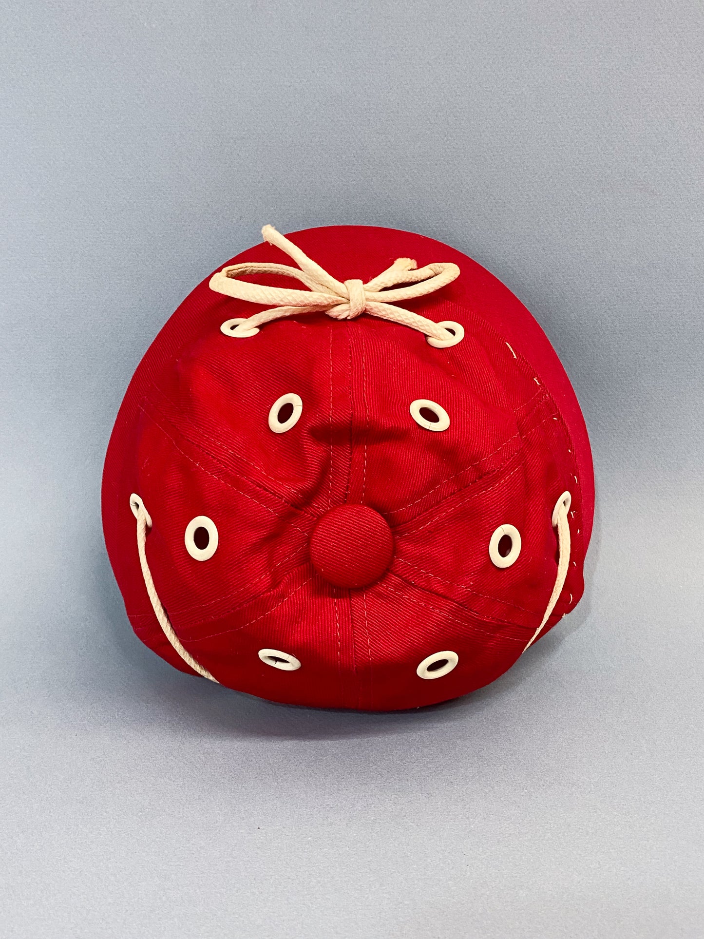 50's "Marvelous Mrs. Maisel" Red Grommet Nautical Shoelace Sporty Baseball Cap