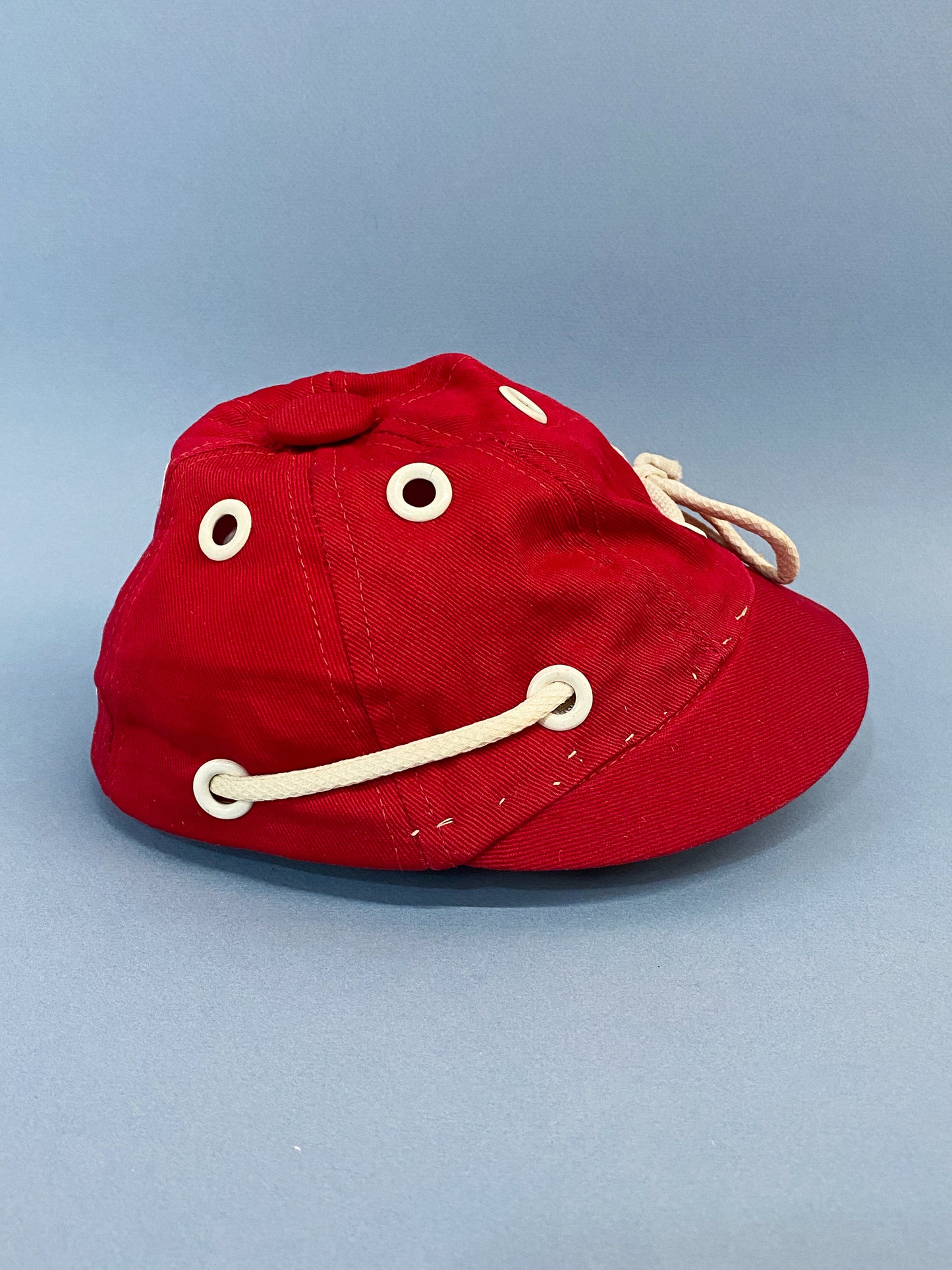 50's "Marvelous Mrs. Maisel" Red Grommet Nautical Shoelace Sporty Baseball Cap
