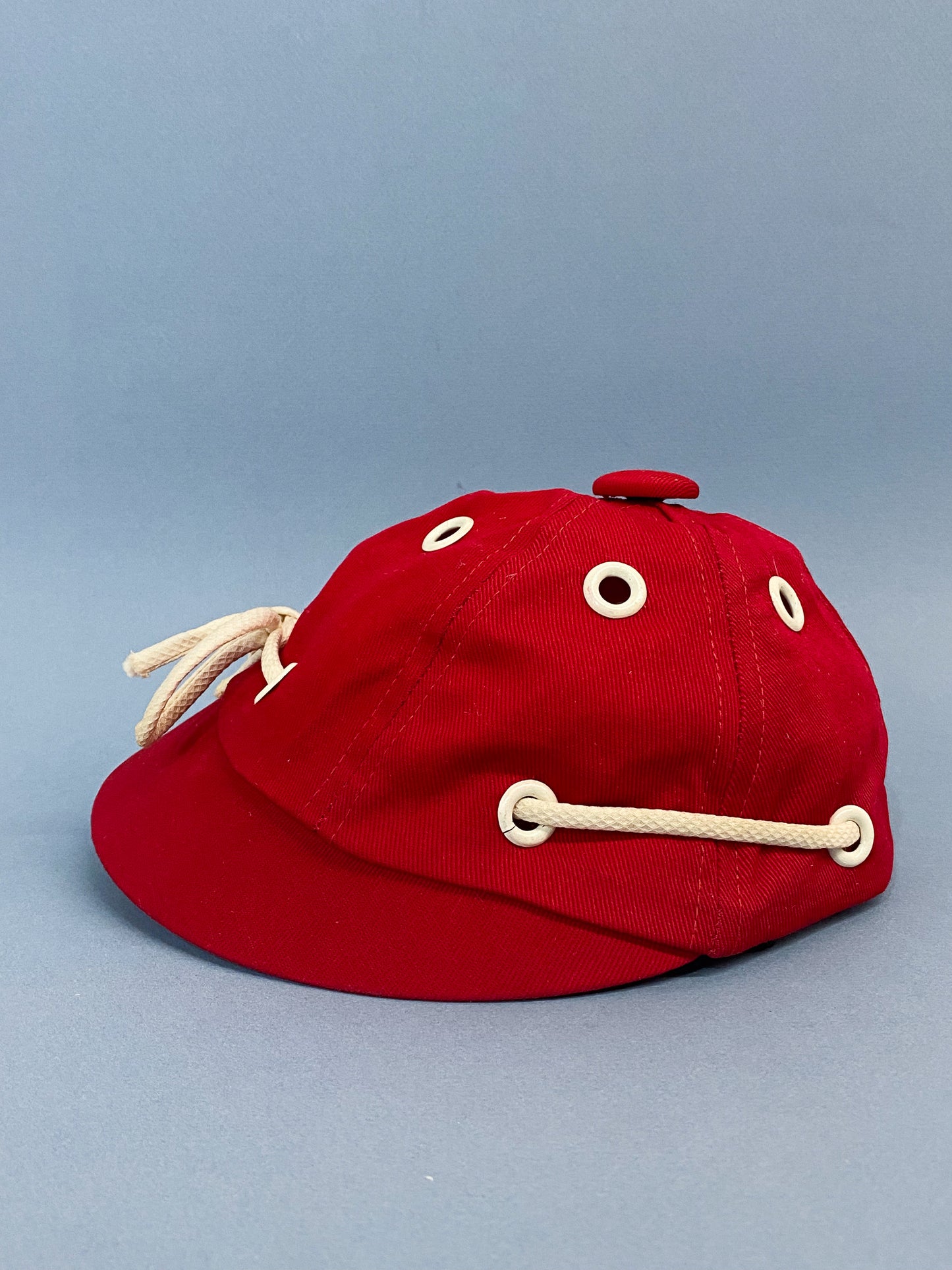 50's "Marvelous Mrs. Maisel" Red Grommet Nautical Shoelace Sporty Baseball Cap
