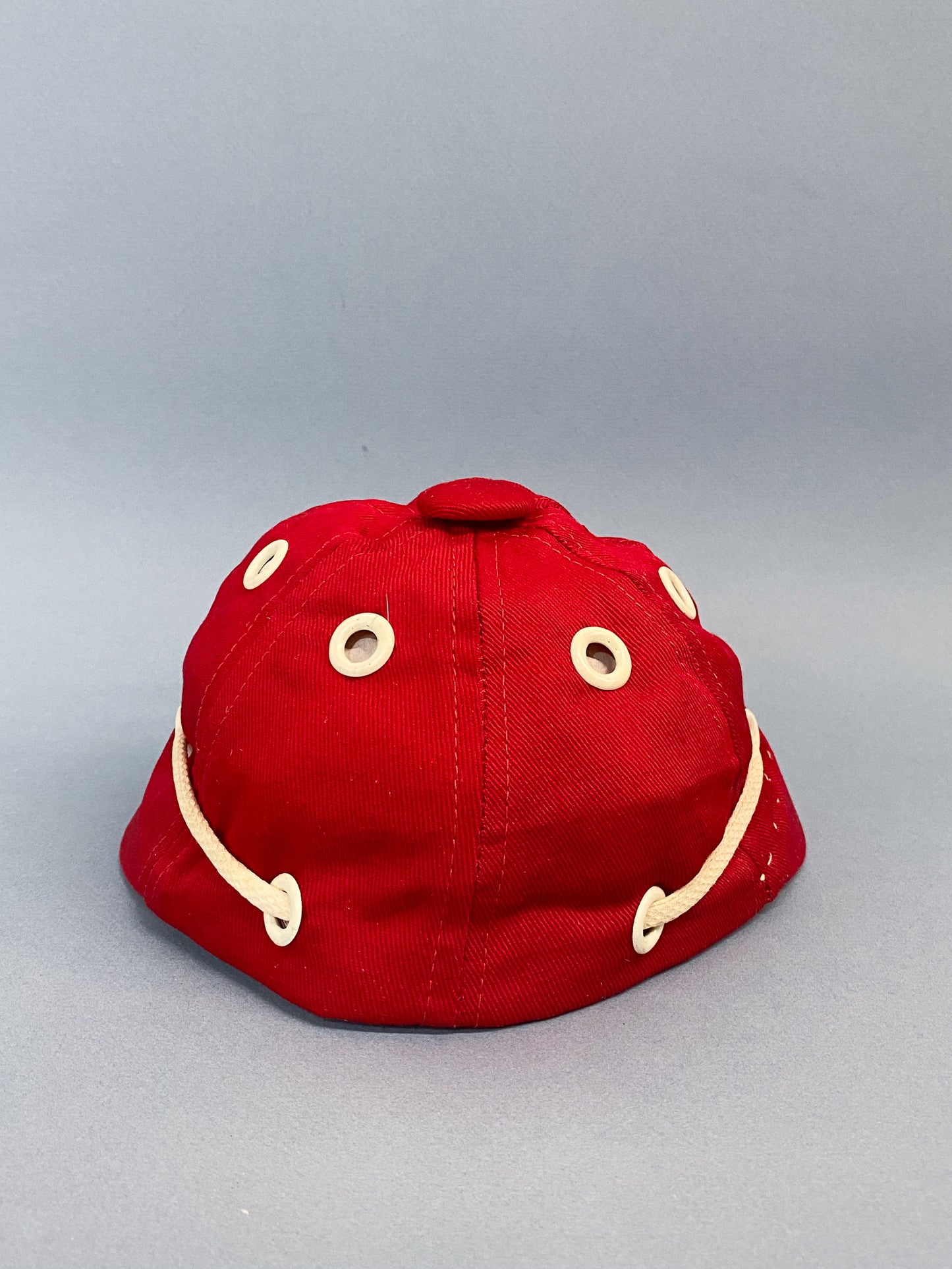 50's "Marvelous Mrs. Maisel" Red Grommet Nautical Shoelace Sporty Baseball Cap