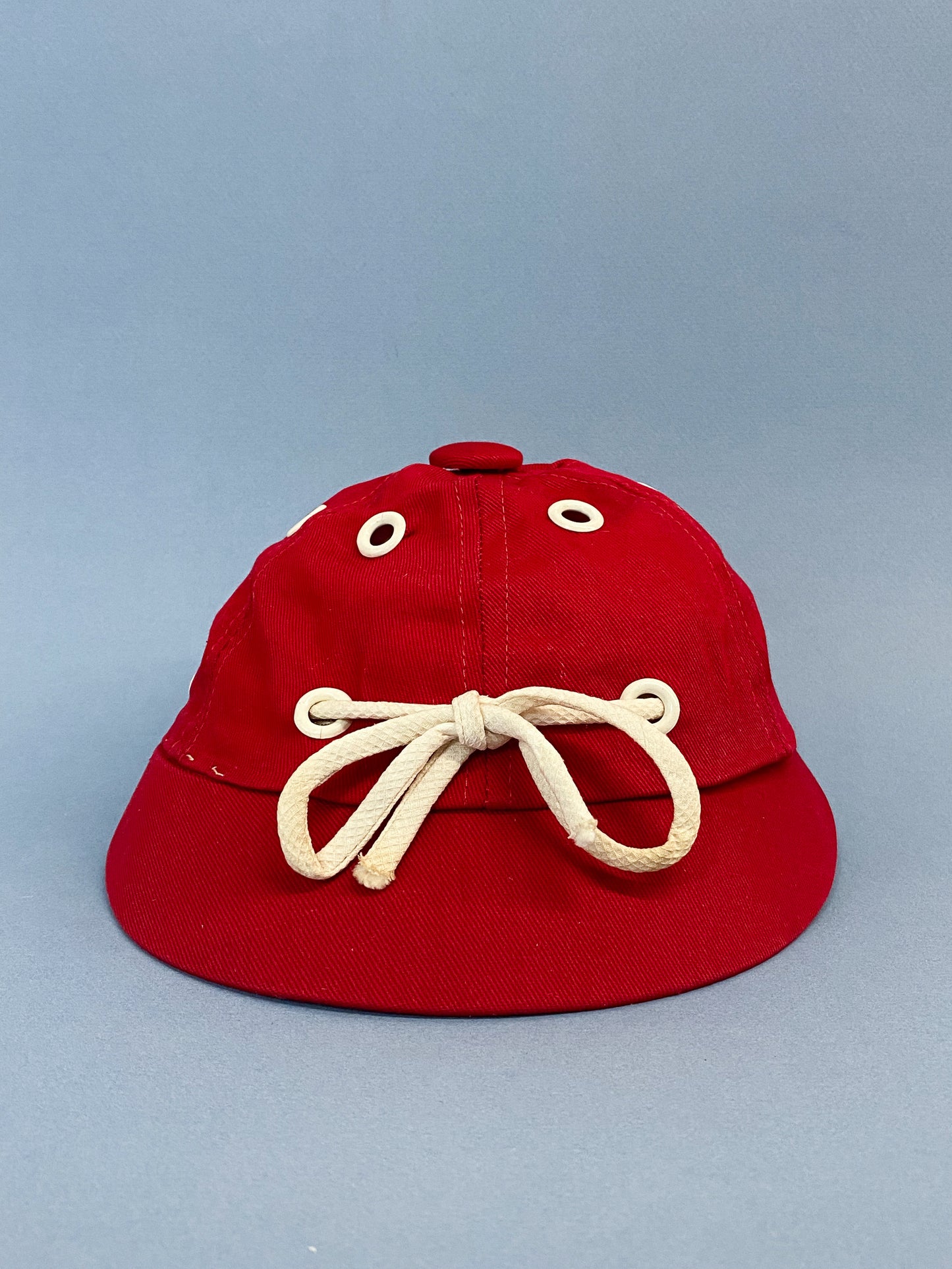 50's "Marvelous Mrs. Maisel" Red Grommet Nautical Shoelace Sporty Baseball Cap
