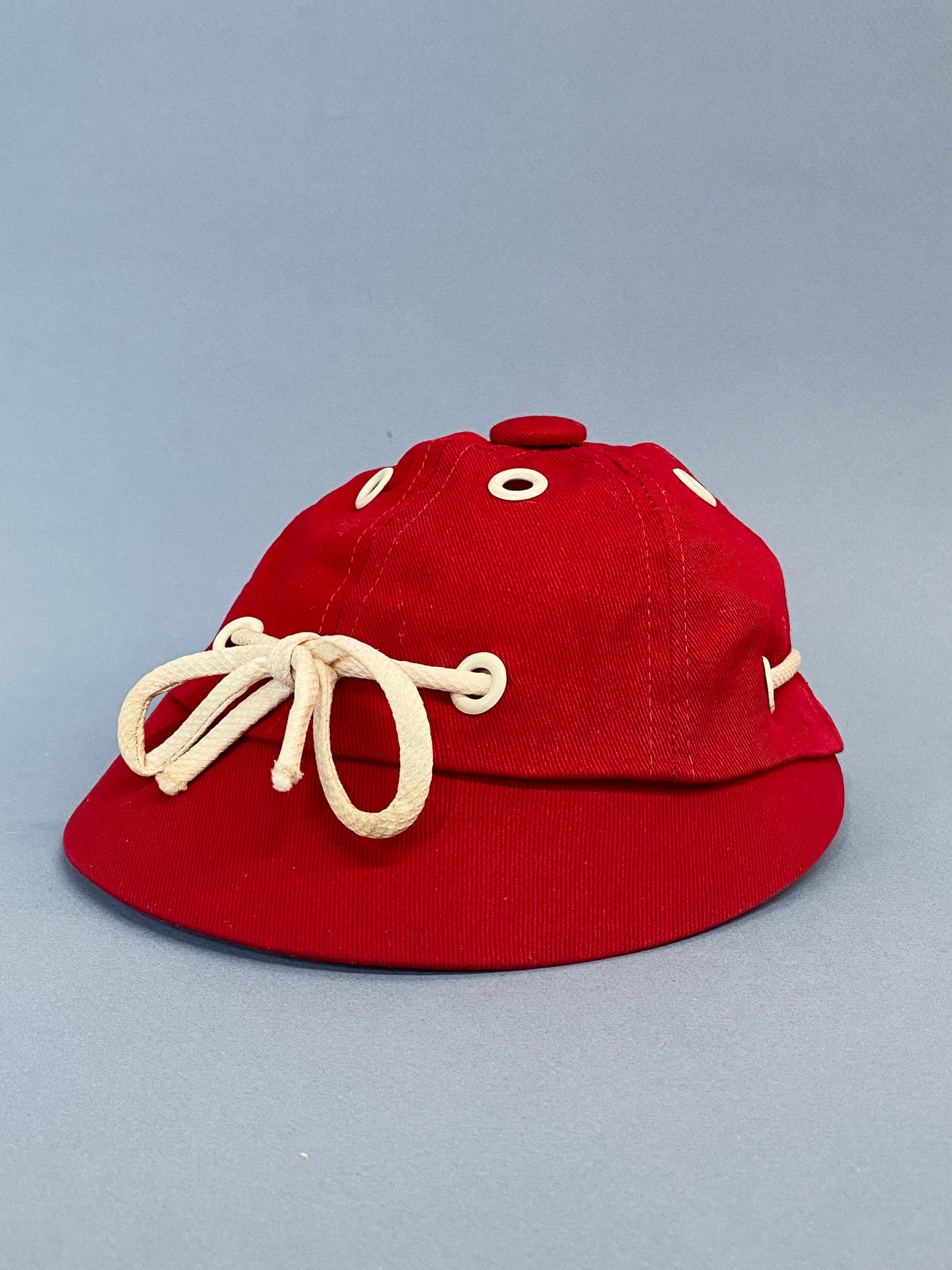 50's "Marvelous Mrs. Maisel" Red Grommet Nautical Shoelace Sporty Baseball Cap