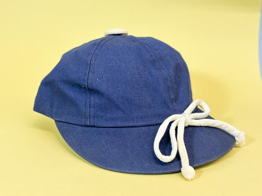 50s Mrs. Maisel Blue & Cream Bow Sporty Baseball Cap