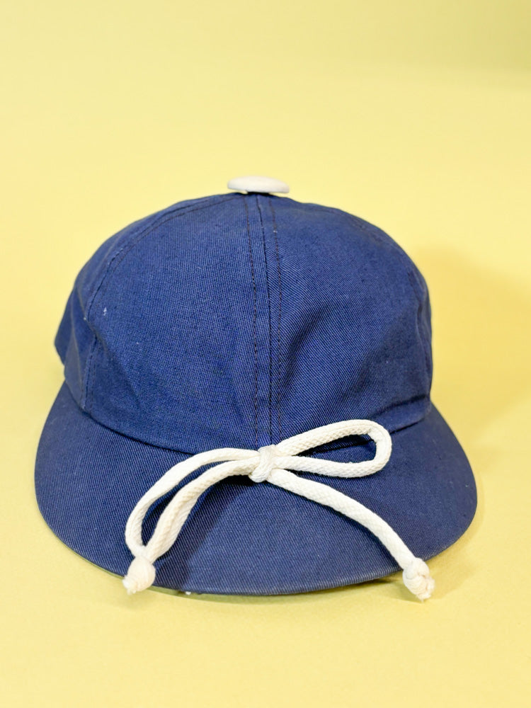50s Mrs. Maisel Blue & Cream Bow Sporty Baseball Cap