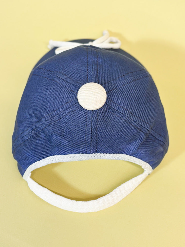 50s Mrs. Maisel Blue & Cream Bow Sporty Baseball Cap