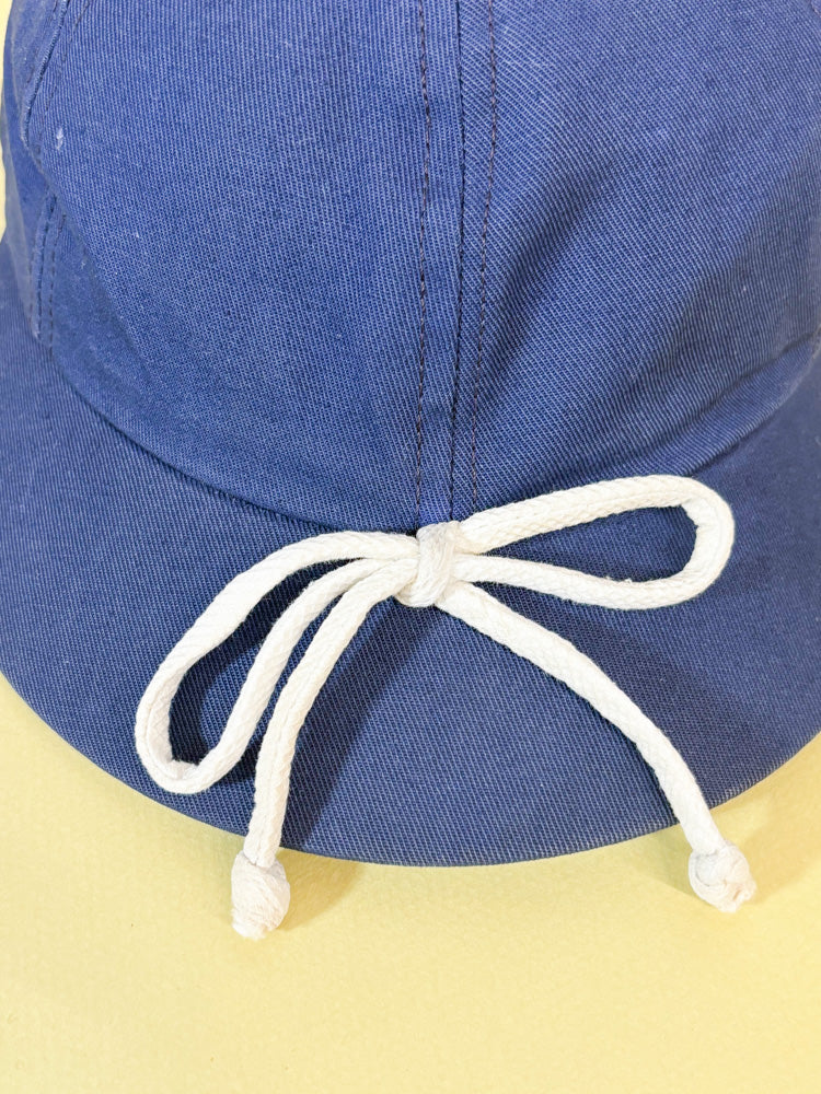 50s Mrs. Maisel Blue & Cream Bow Sporty Baseball Cap