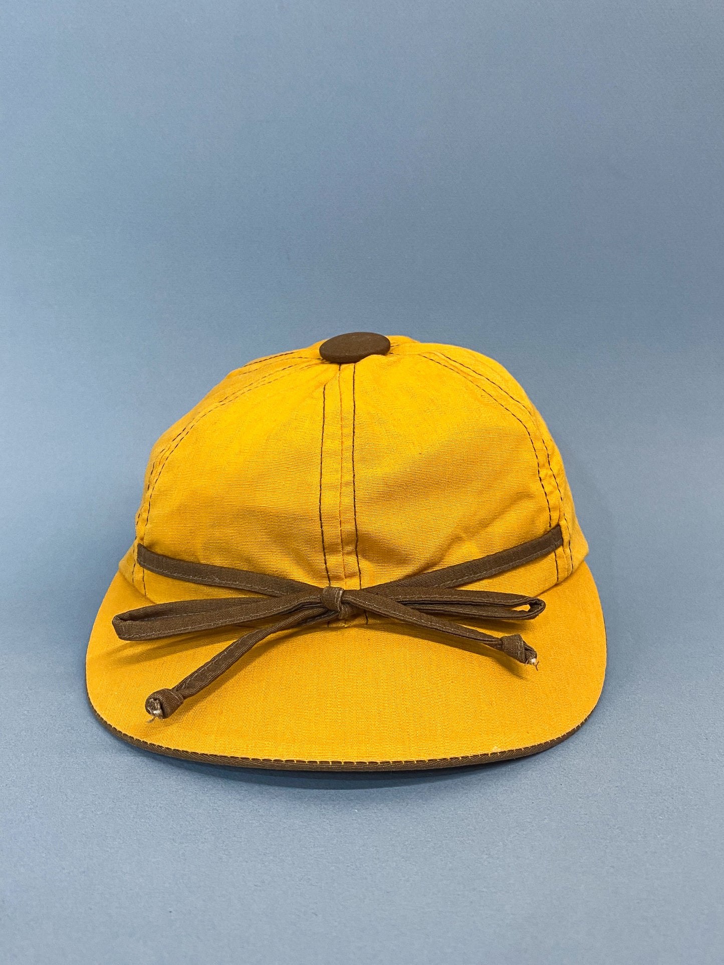 50's "Marvelous Mrs. Maisel" Gold & Brown Bow Sporty Baseball Cap