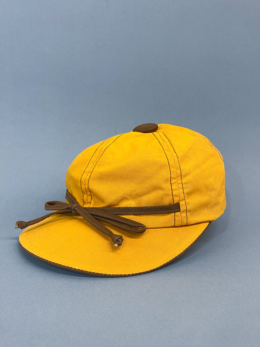 50's "Marvelous Mrs. Maisel" Gold & Brown Bow Sporty Baseball Cap