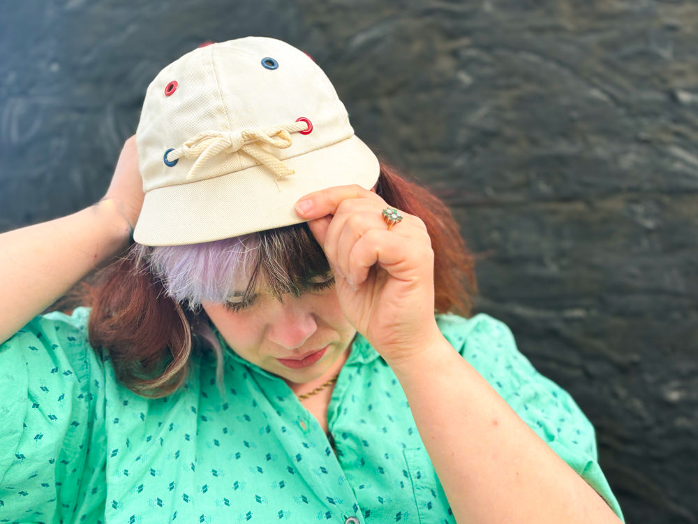 50s Mrs. Maisel Red White & Blue Nautical Baseball Cap
